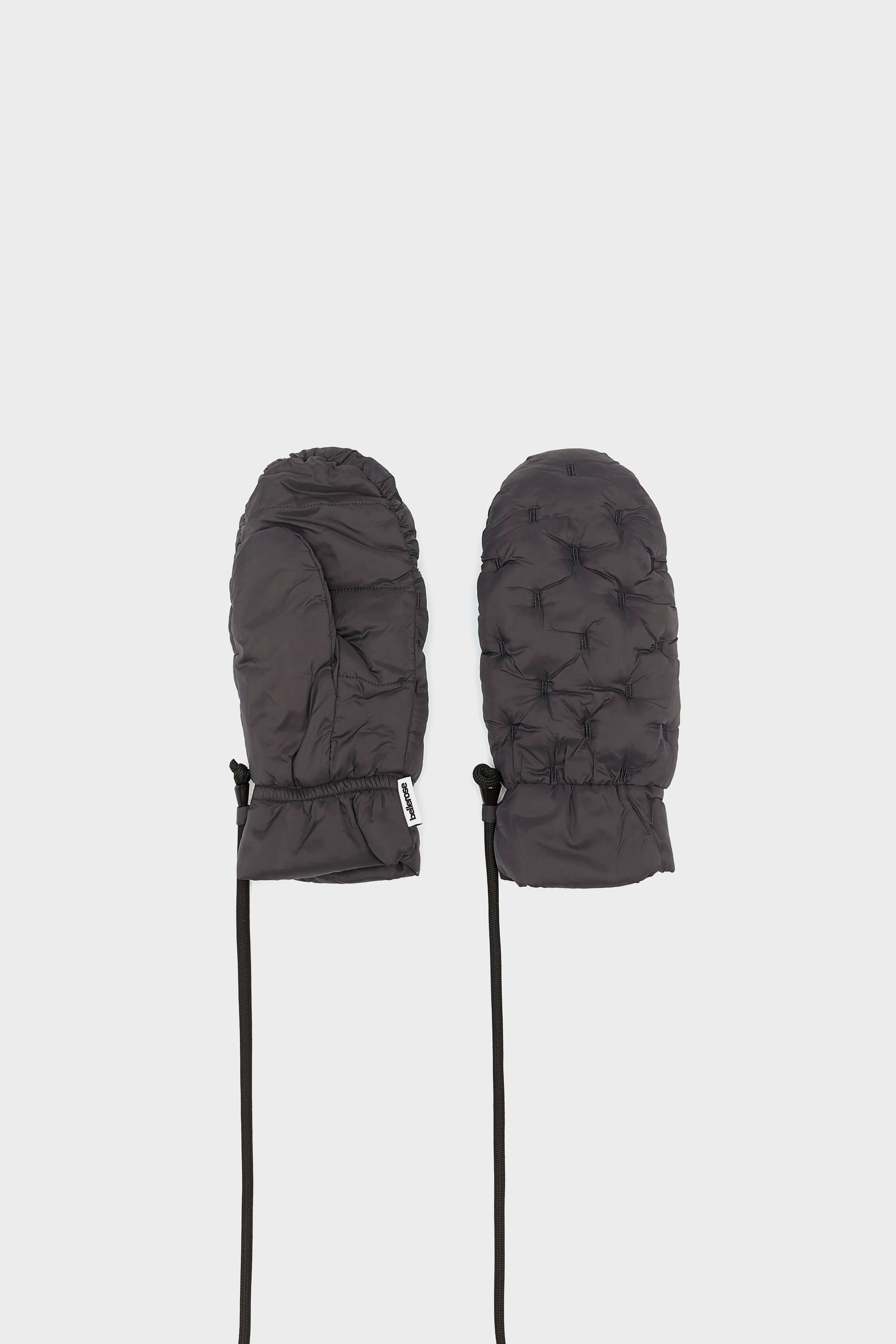 Hanimo Padded Mittens - Black sand For Women | Bellerose