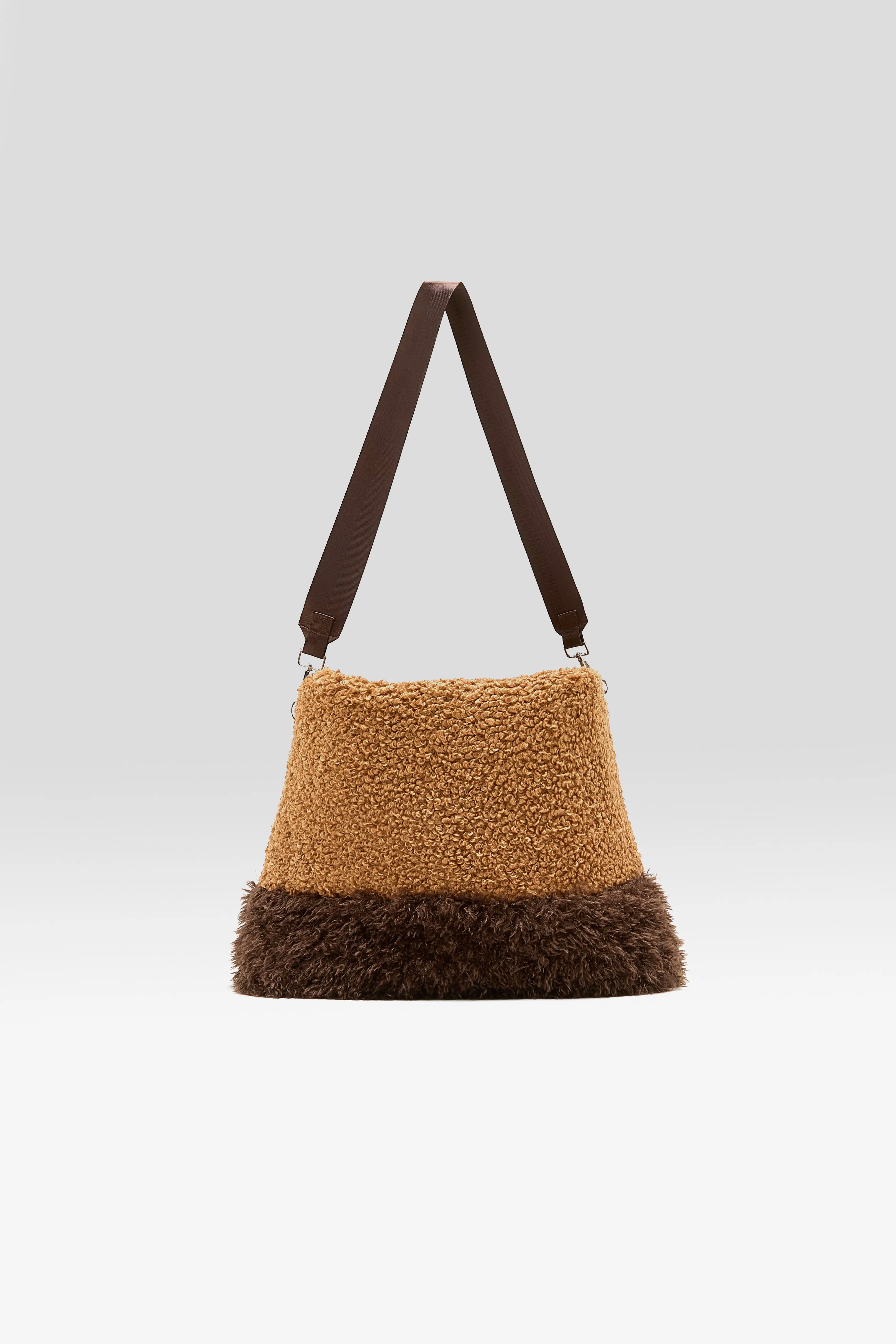 Helado Schoudertas - Dark roast / Suede Voor Dames | Bellerose