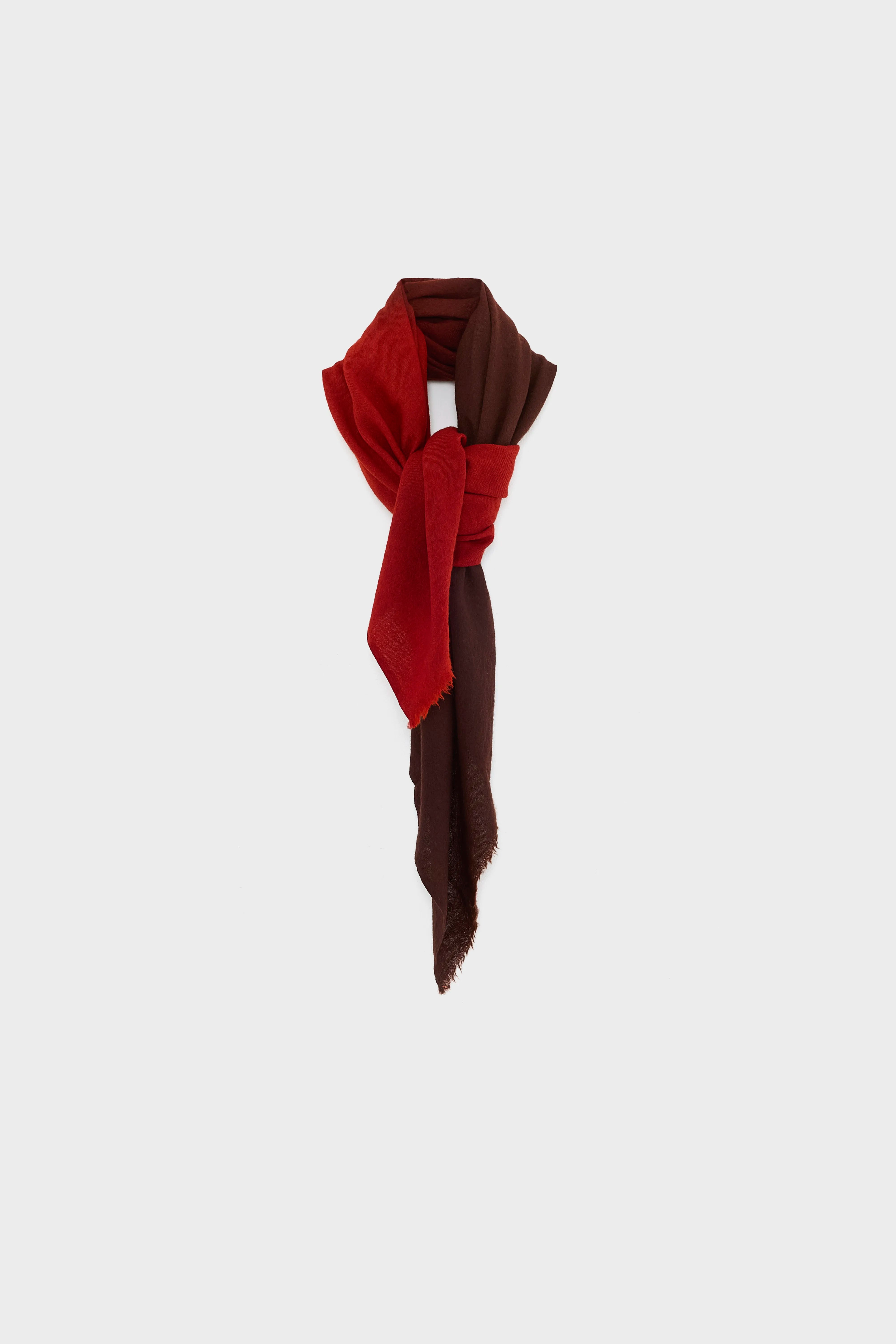 Écharpe Carrée Seepy - Dark roast / Dried tomato Pour Femme | Bellerose