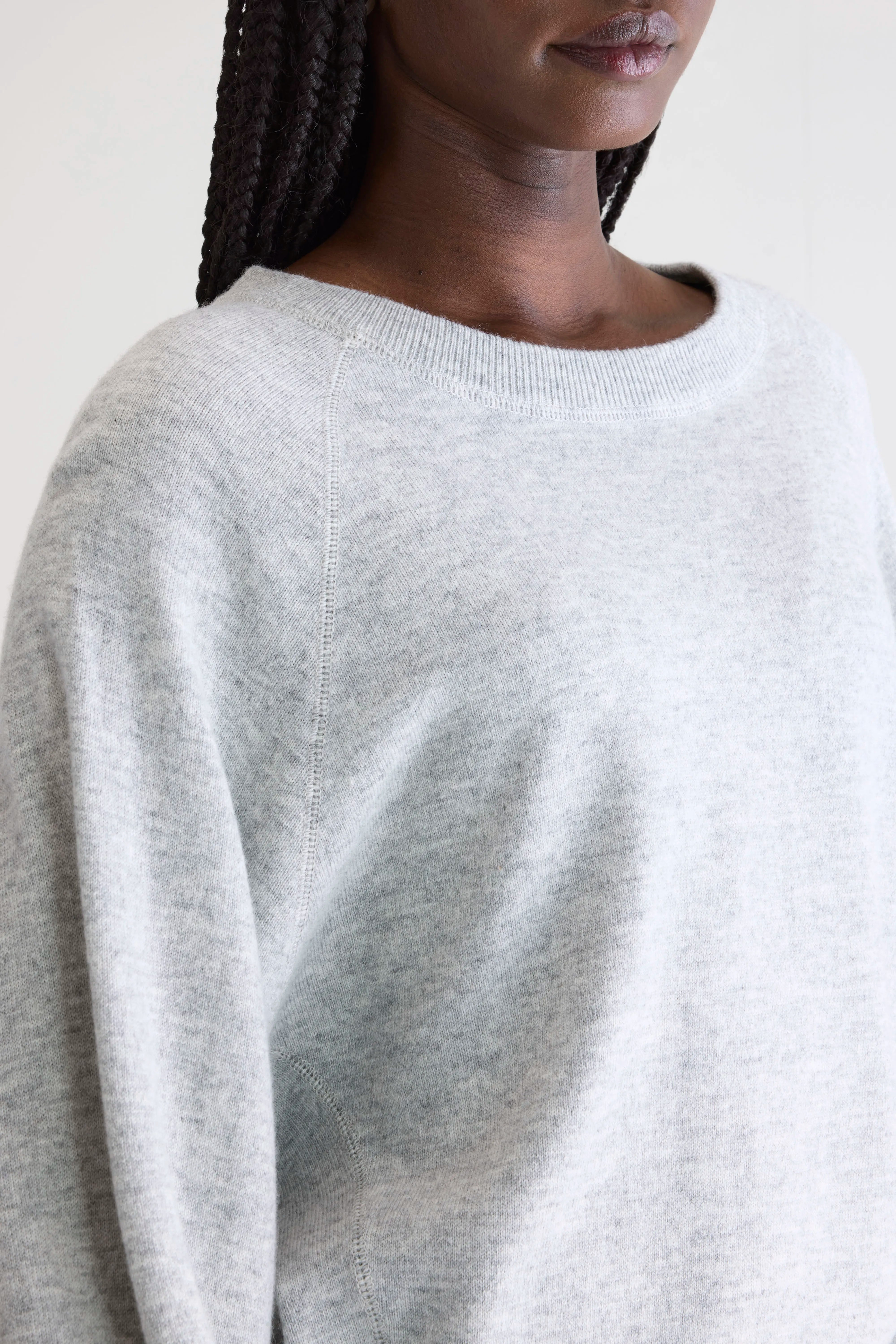 Spanne crewneck sweater (252 / W / LIGHT GREY)