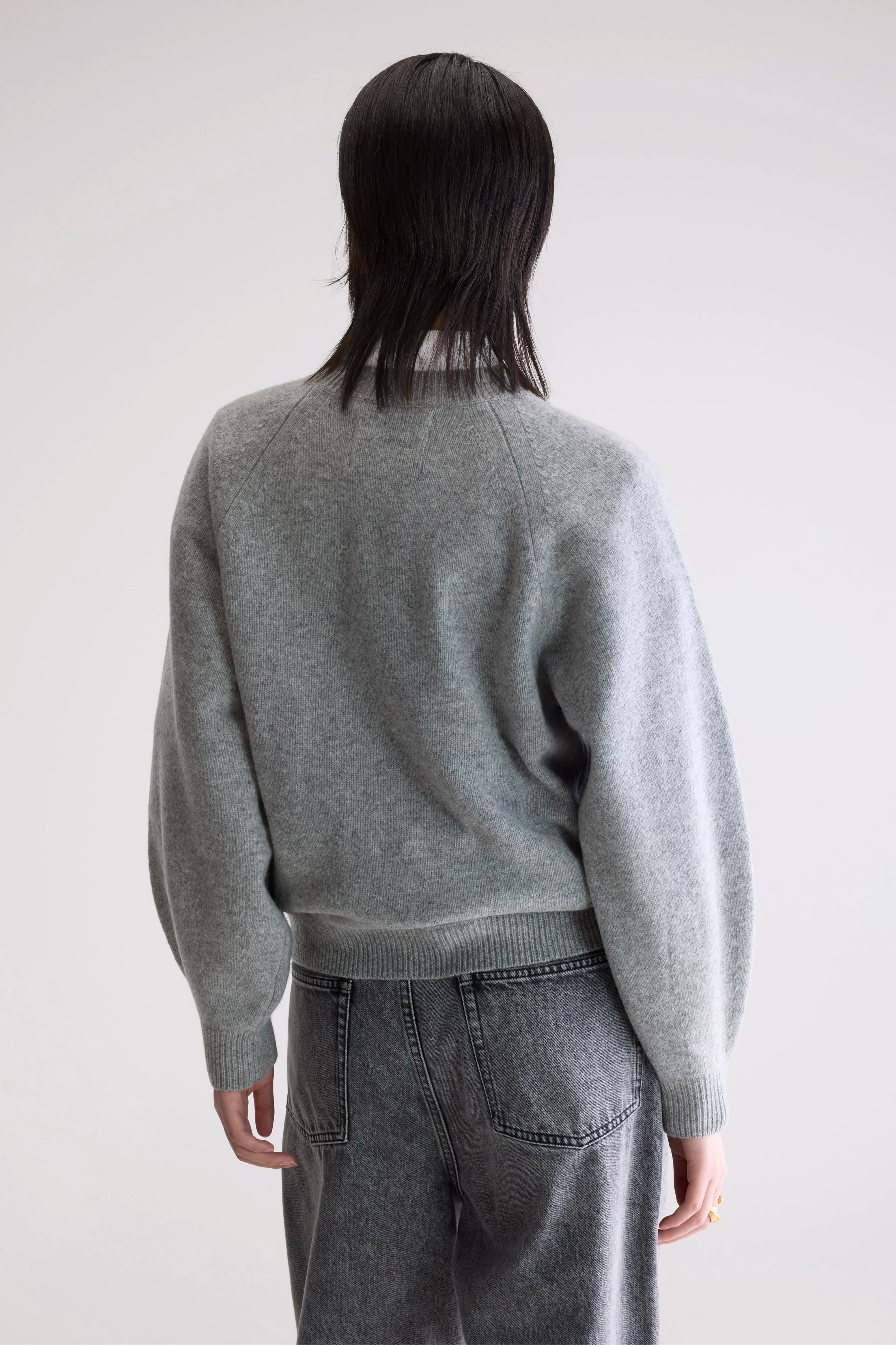 Pull Col Rond Ameka - H. grey Pour Femme | Bellerose