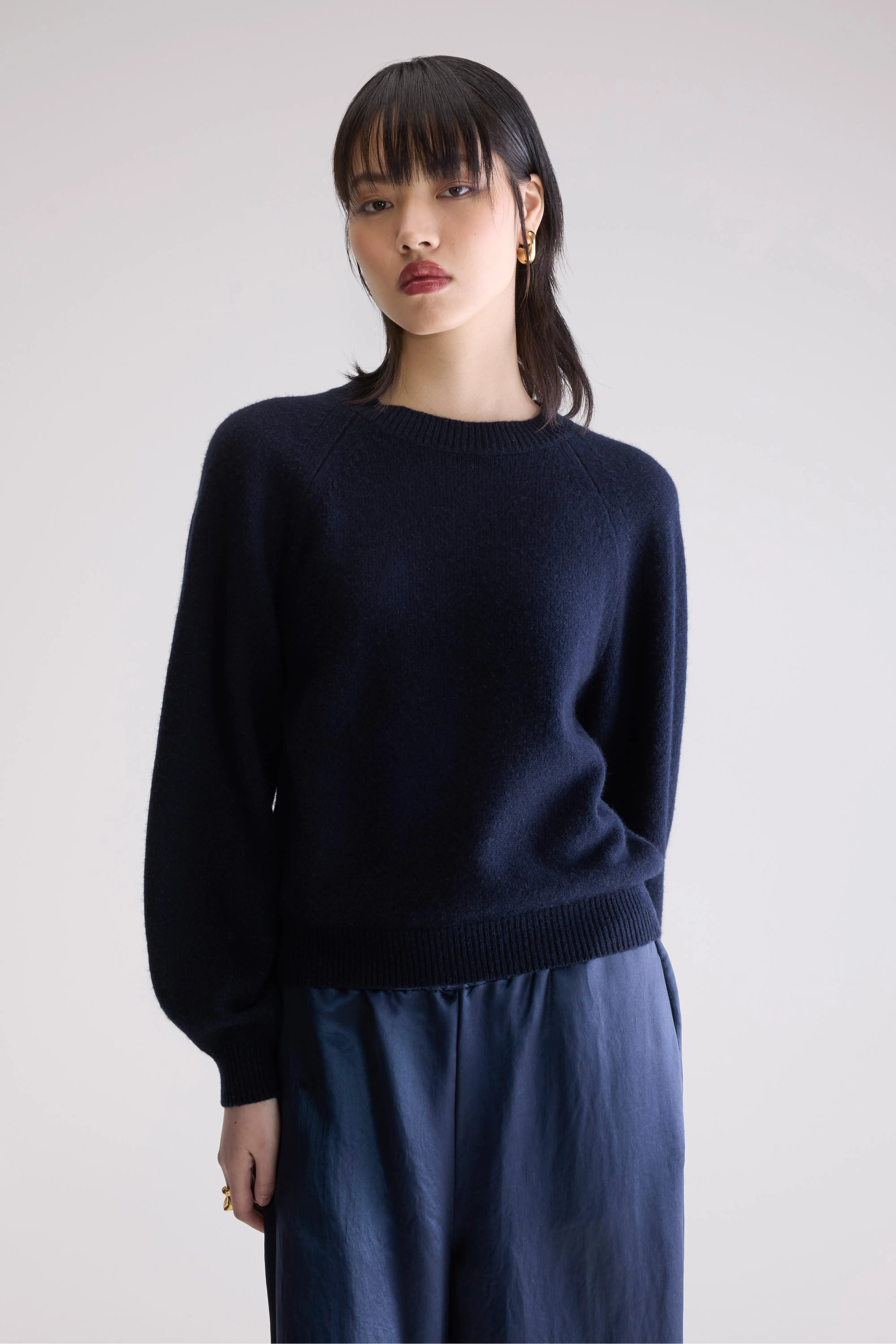 Pull Col Rond Ameka - Navy Pour Femme | Bellerose