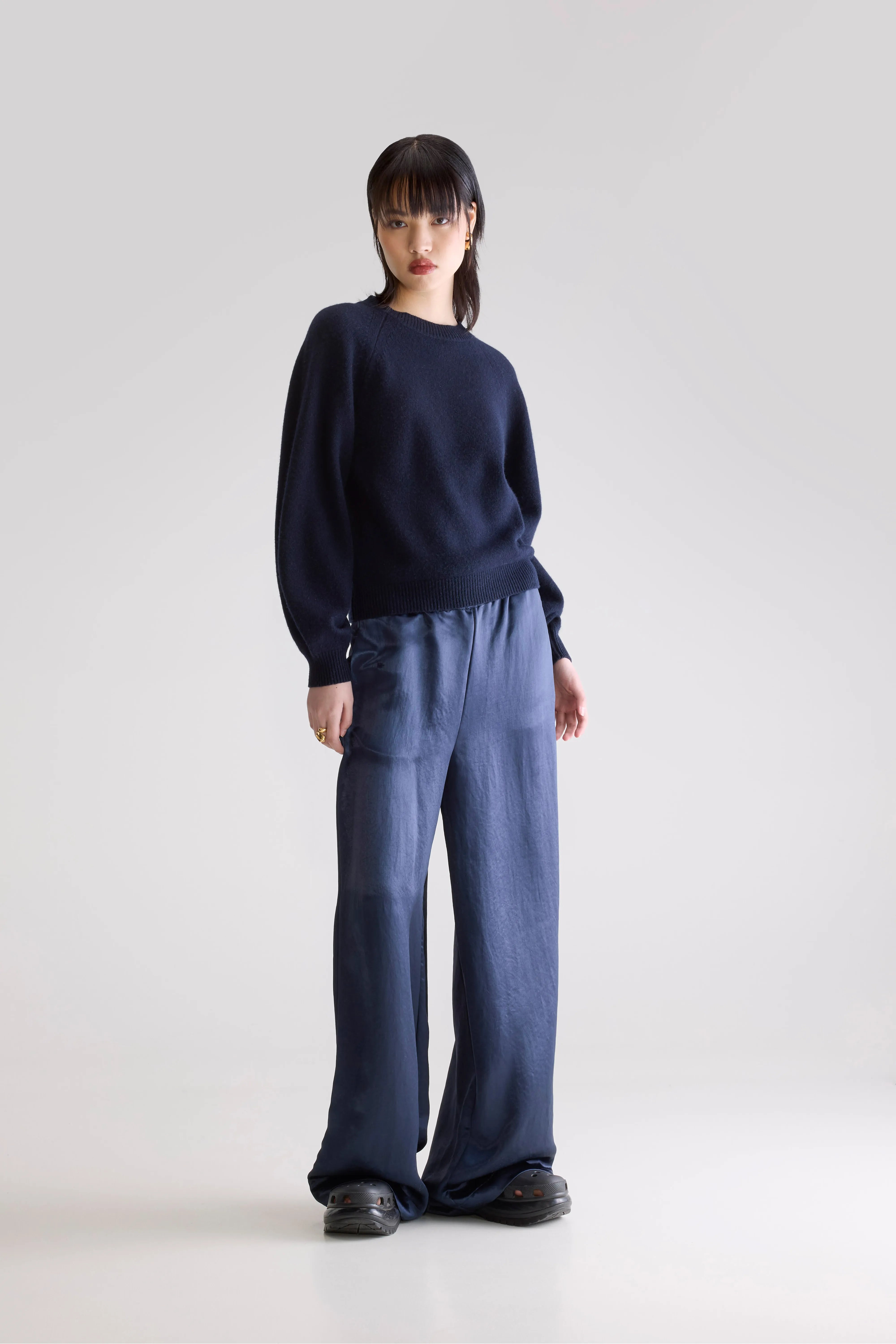 Pull Col Rond Ameka - Navy Pour Femme | Bellerose