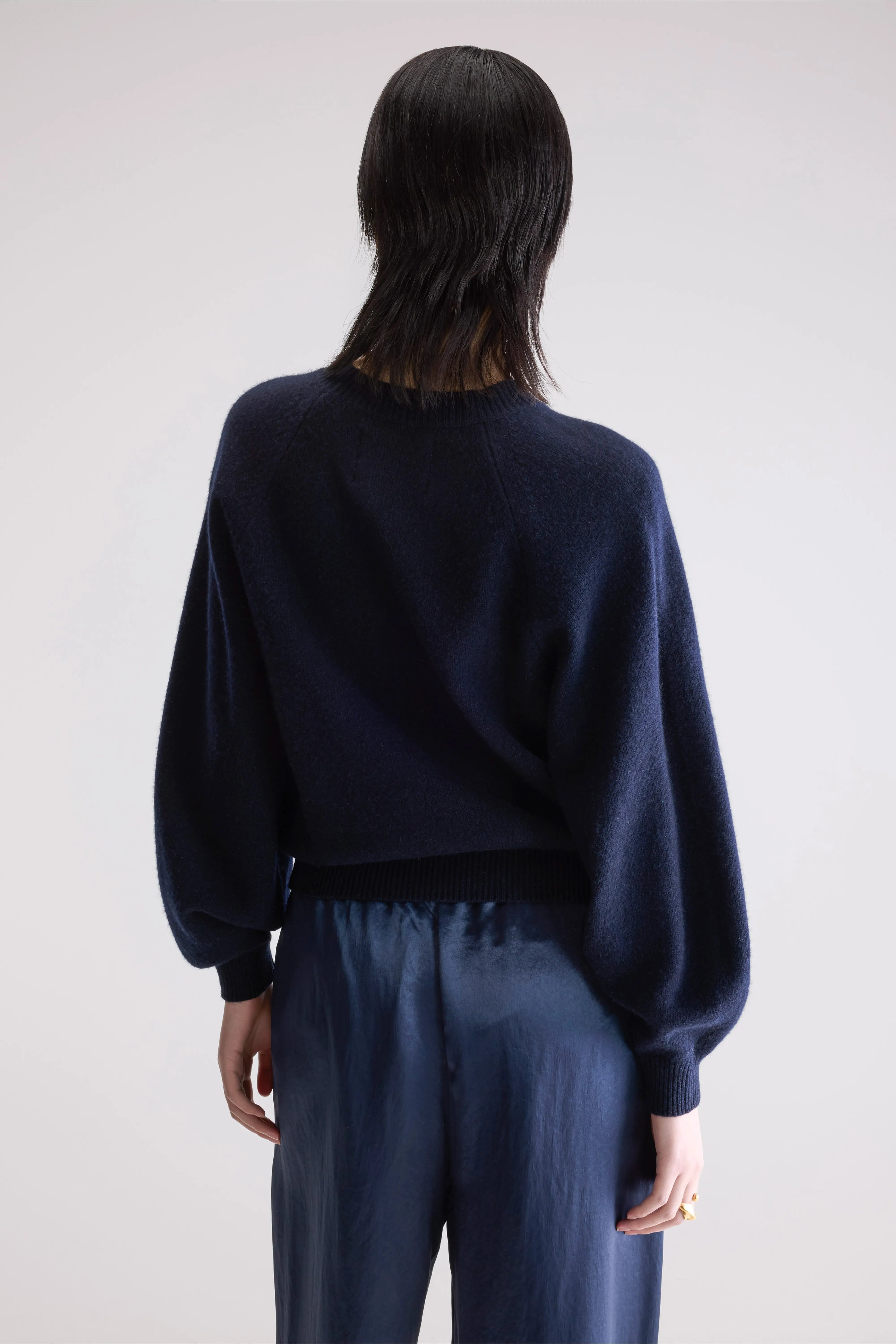 Pull col rond Ameka (252 / W / NAVY)