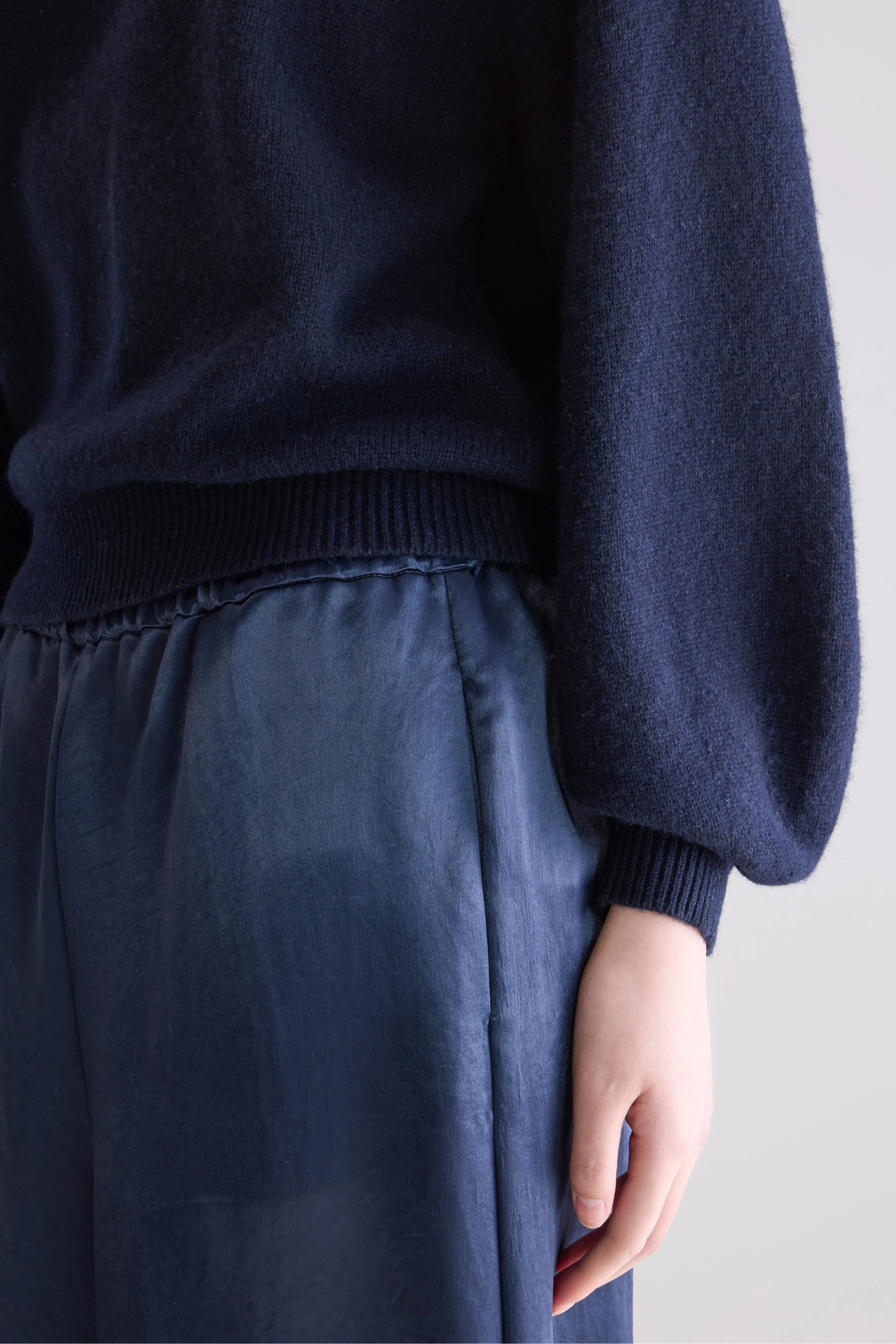 Pull col rond Ameka (252 / W / NAVY)