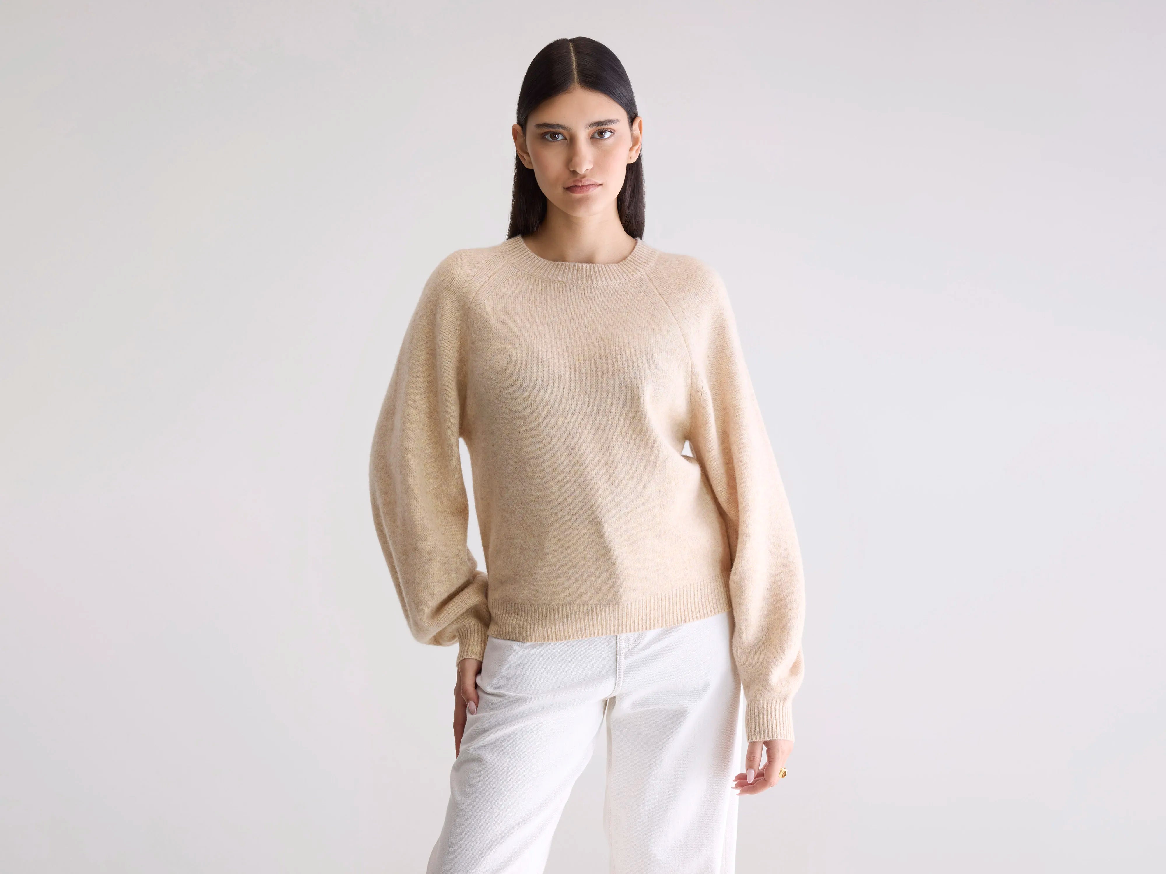 Ameka Crewneck Sweater (252 / W / BEIGE MELANGE)