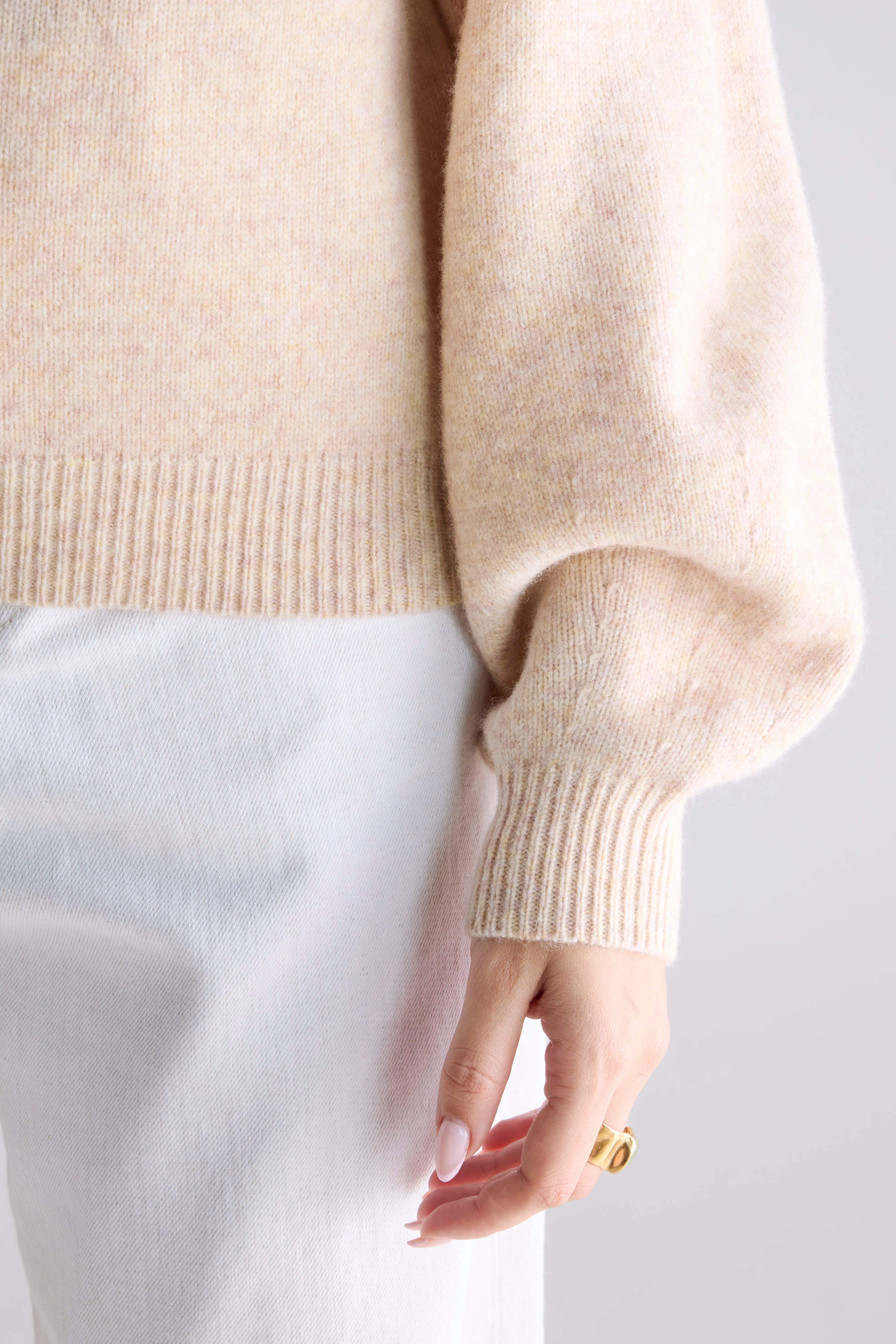 Ameka Crewneck Sweater (252 / W / BEIGE MELANGE)