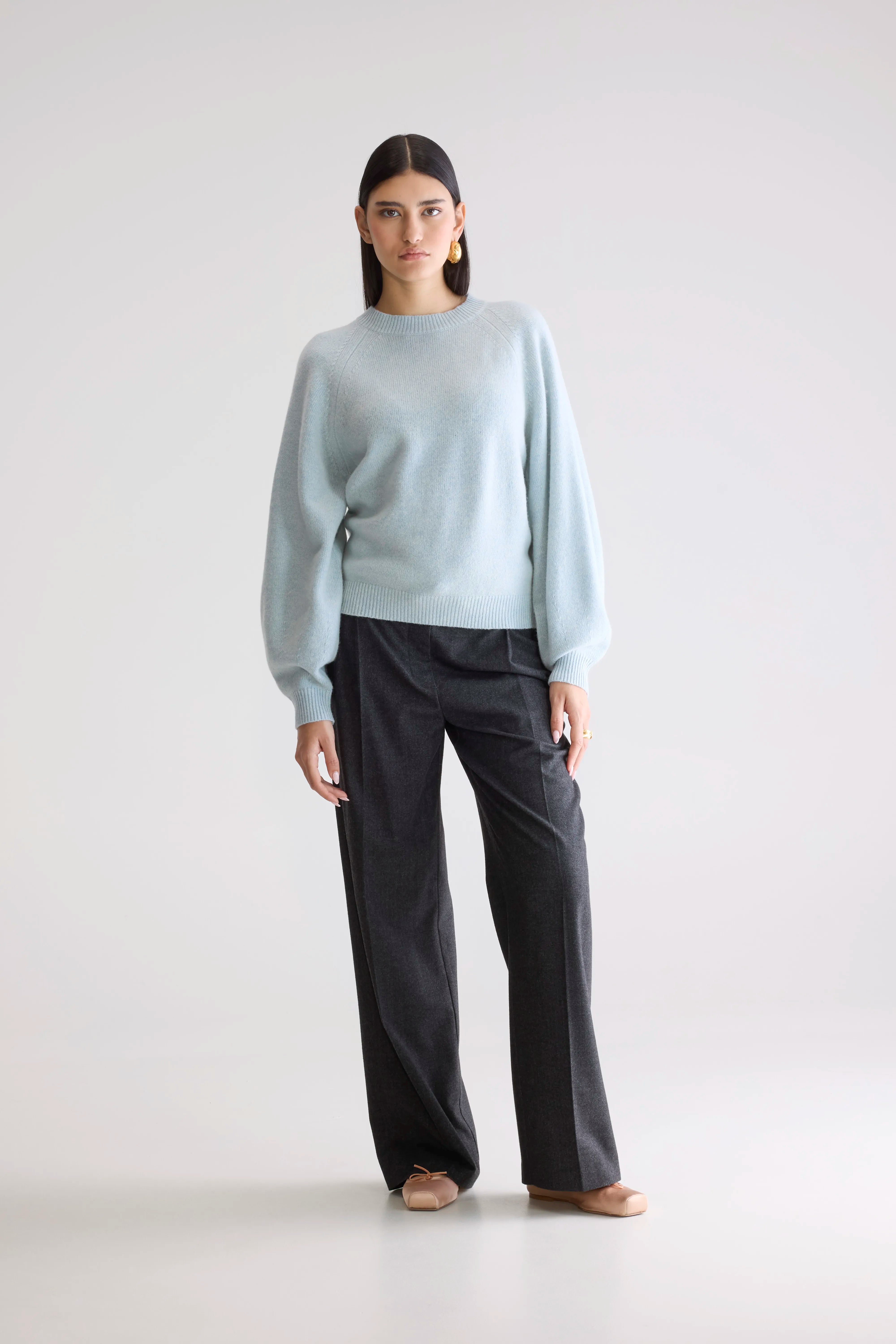 Ameka Crewneck Sweater - Ice cube For Women | Bellerose