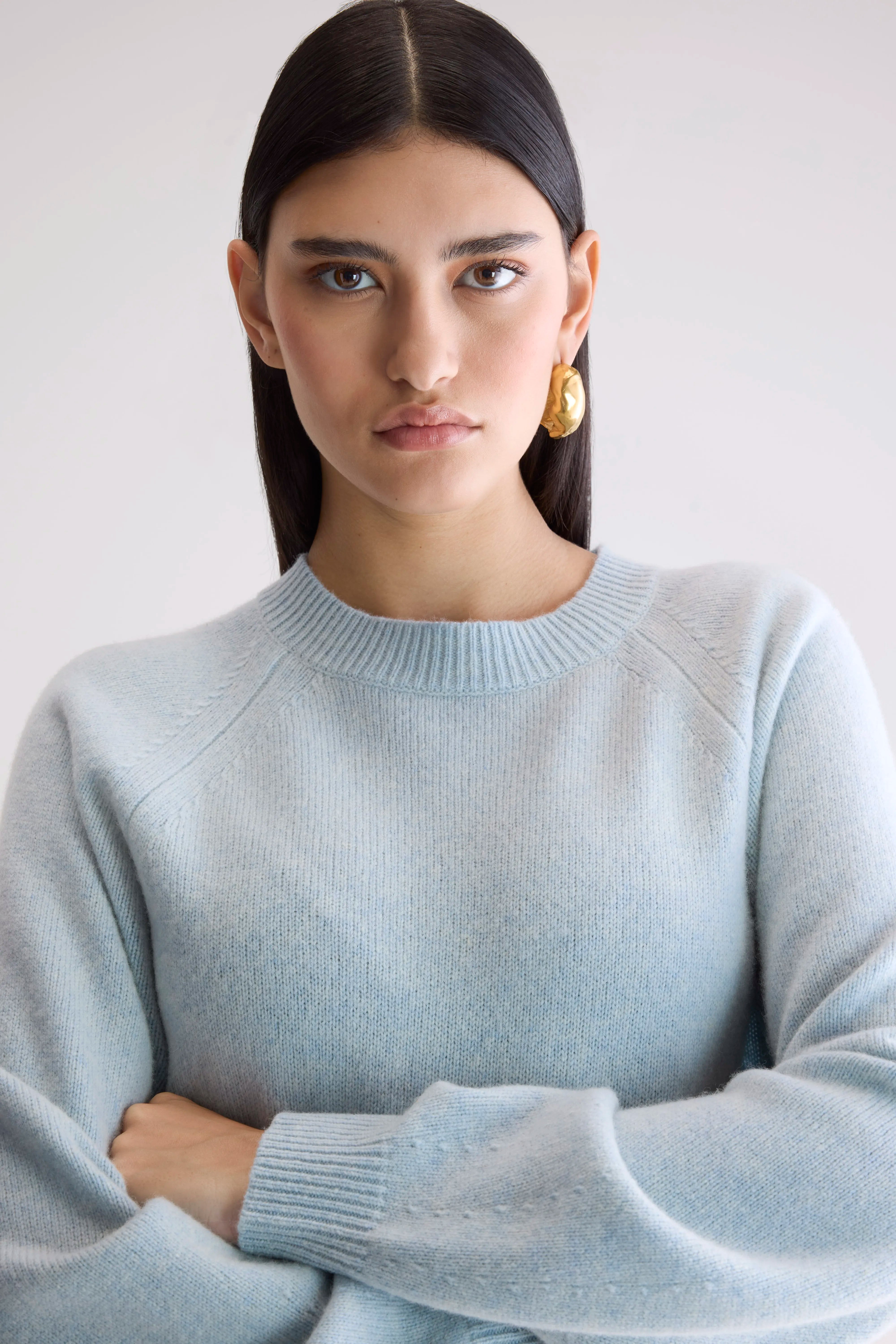 Ameka Crewneck Sweater - Ice cube For Women | Bellerose