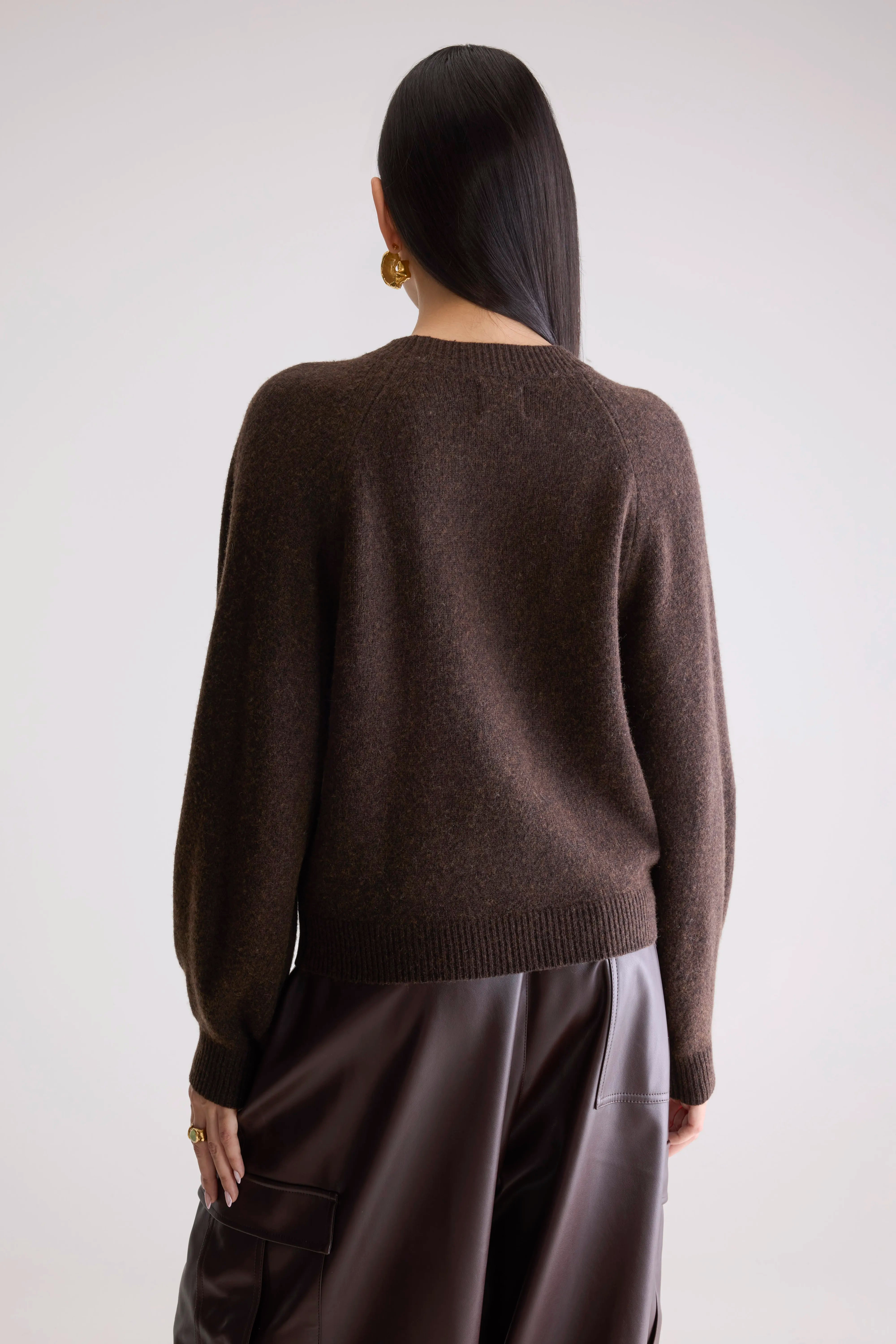 Pull col rond Ameka (252 / W / DARK ROAST)