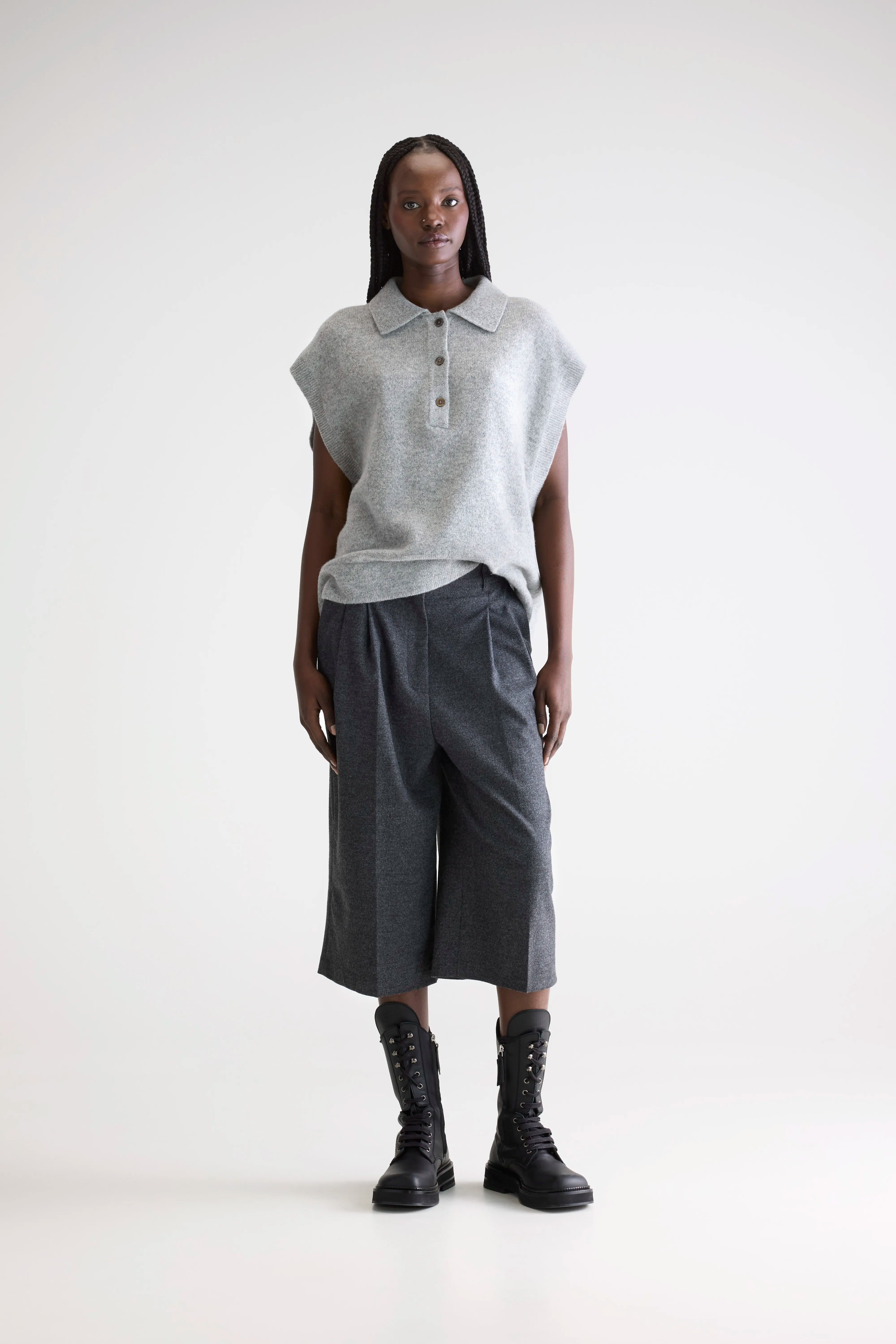 Ameson Mouwloze Trui - H. grey Voor Dames | Bellerose