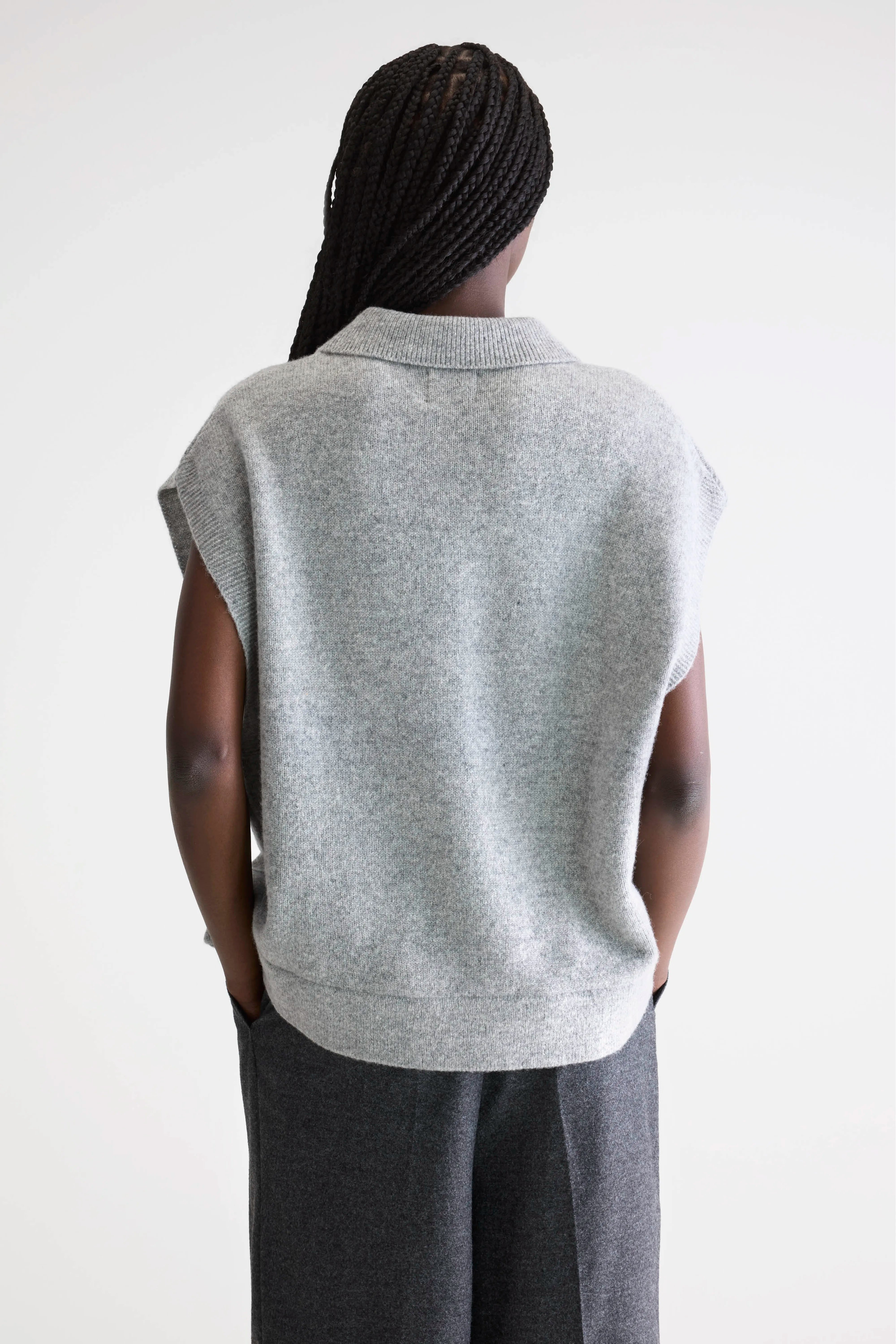 Ameson Mouwloze Trui - H. grey Voor Dames | Bellerose