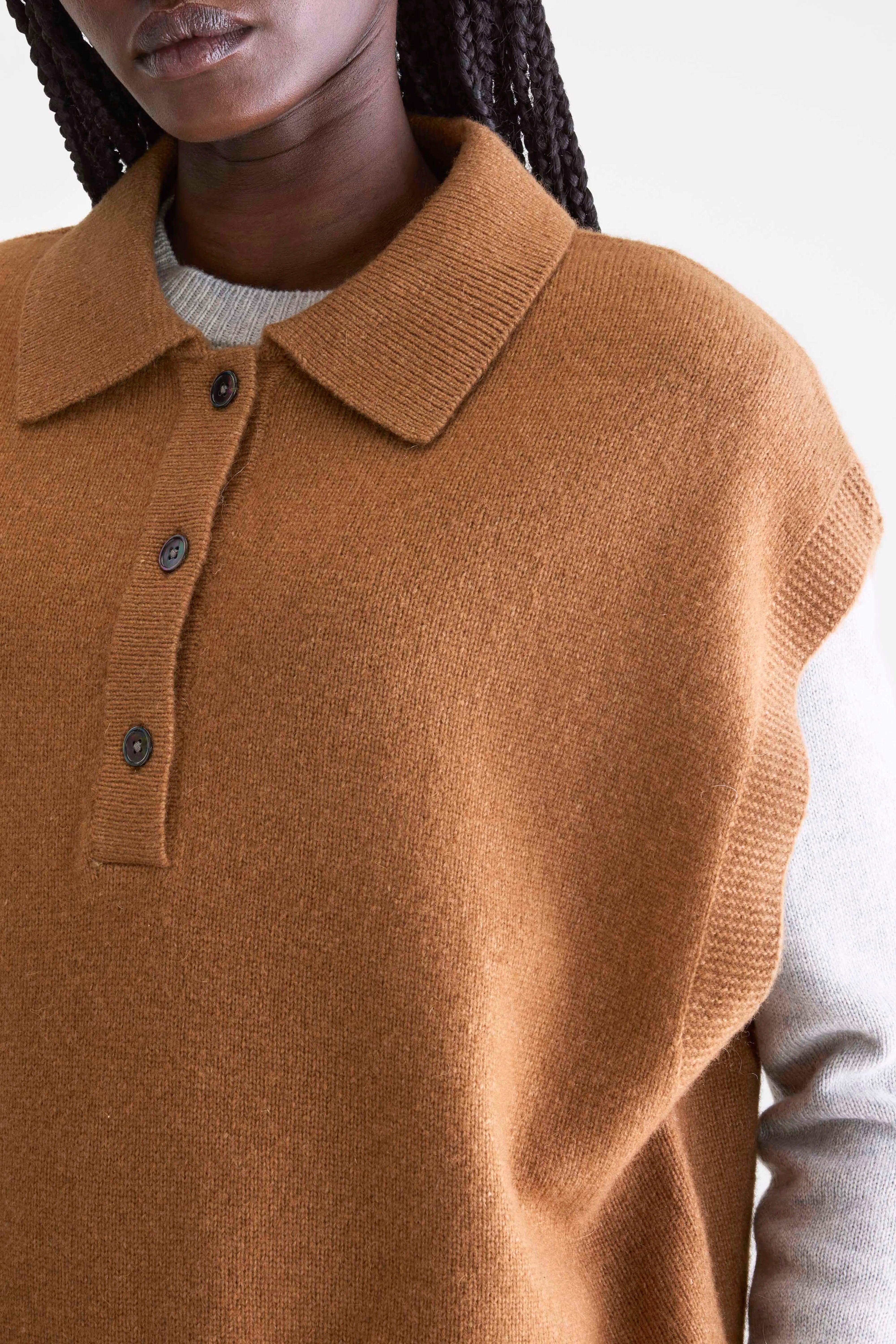 Ameson Mouwloze Trui - Monk Voor Dames | Bellerose