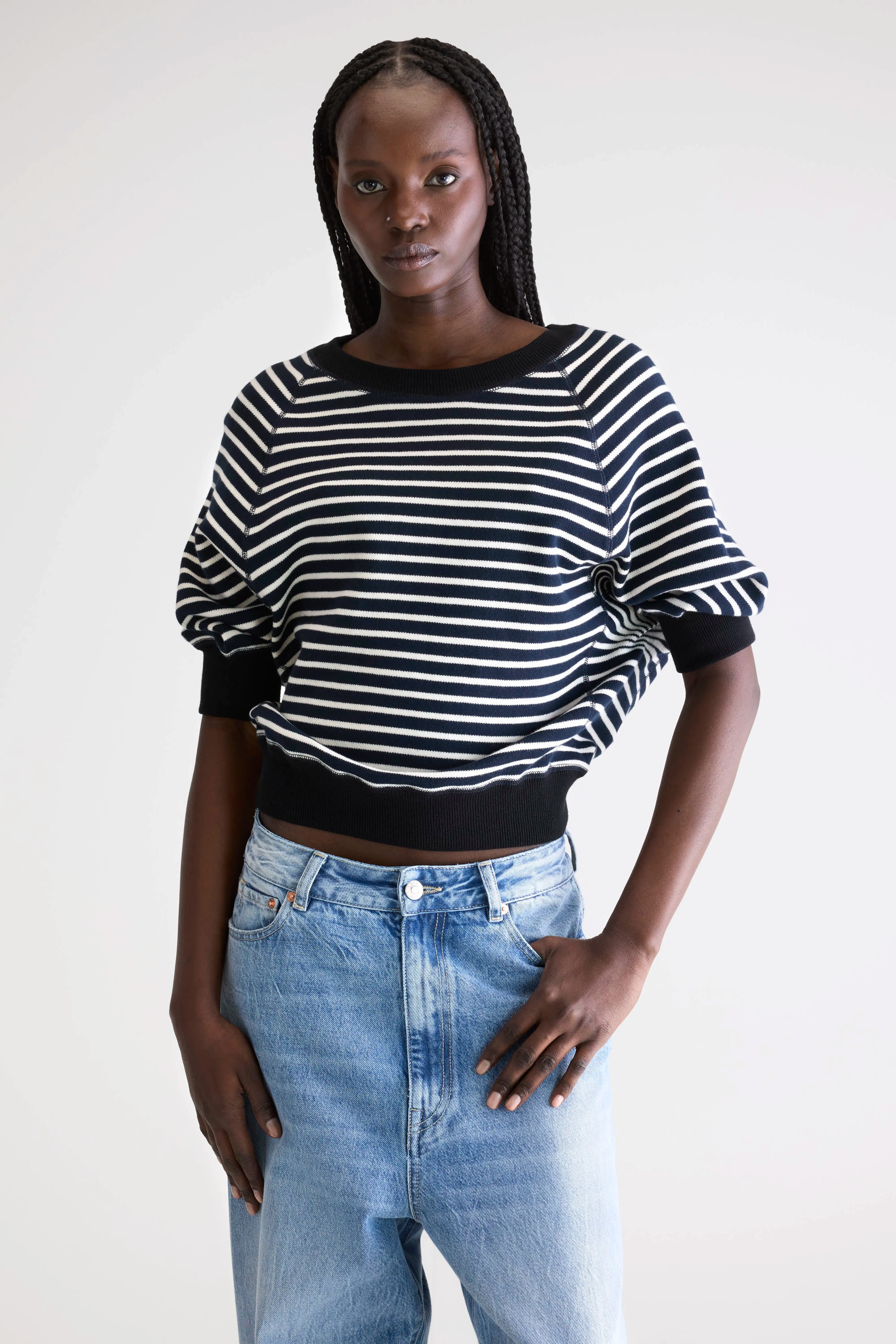 Anglet crewneck sweater (252 / W / STRIPE B)