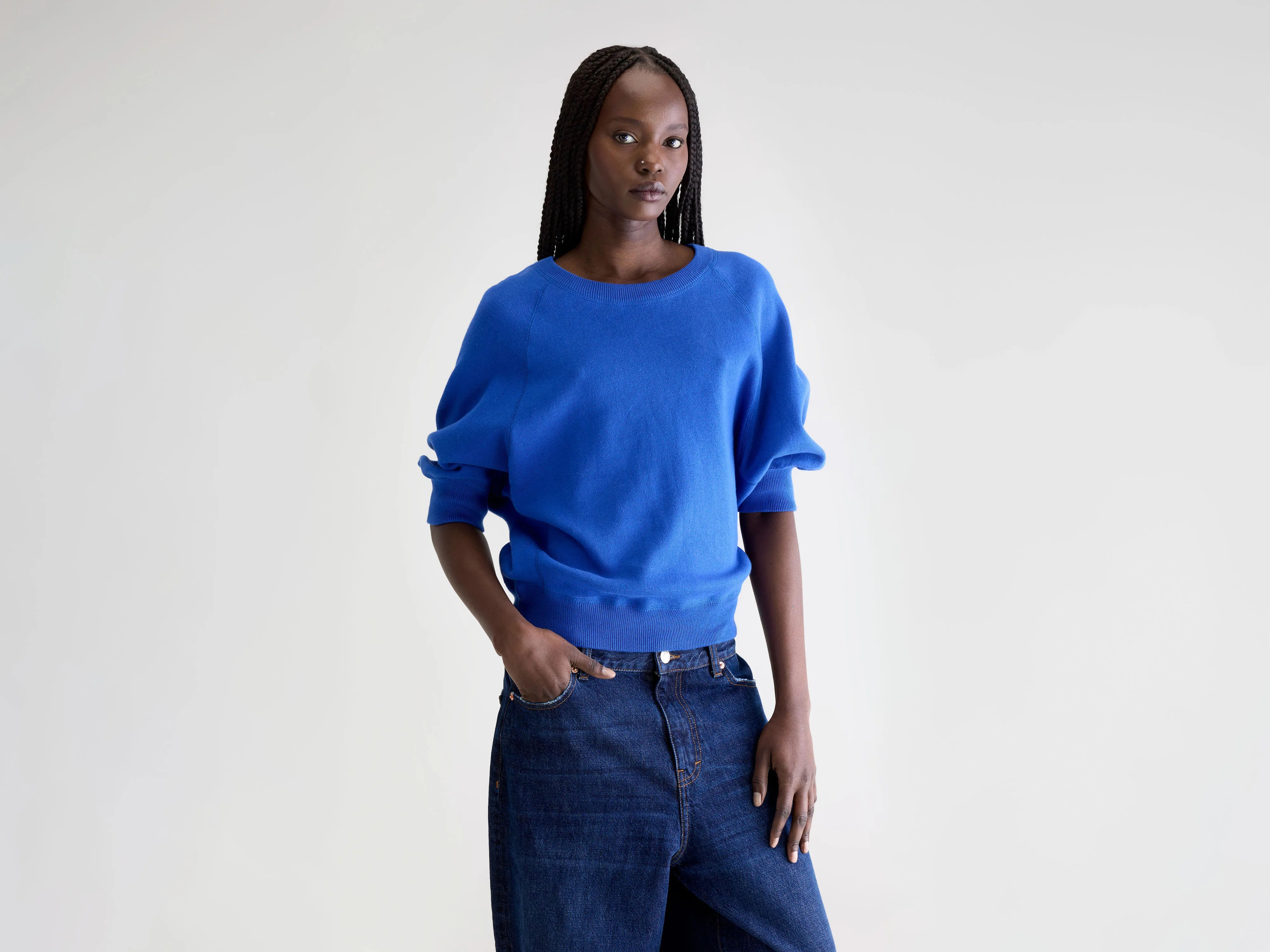 Anglet crewneck sweater (252 / W / LAZULI)