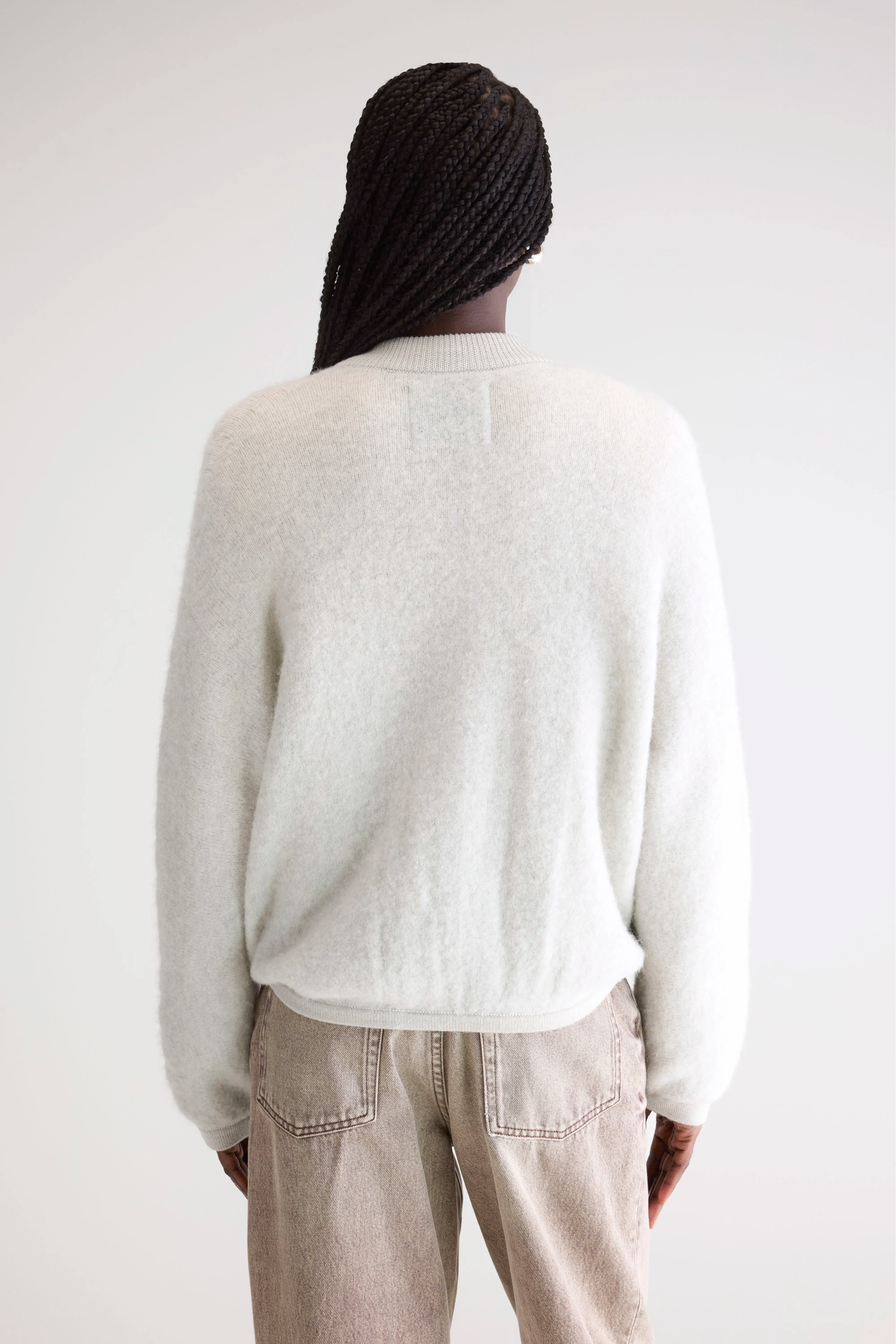 Asedi zip-up cardigan (252 / W / OYSTER)