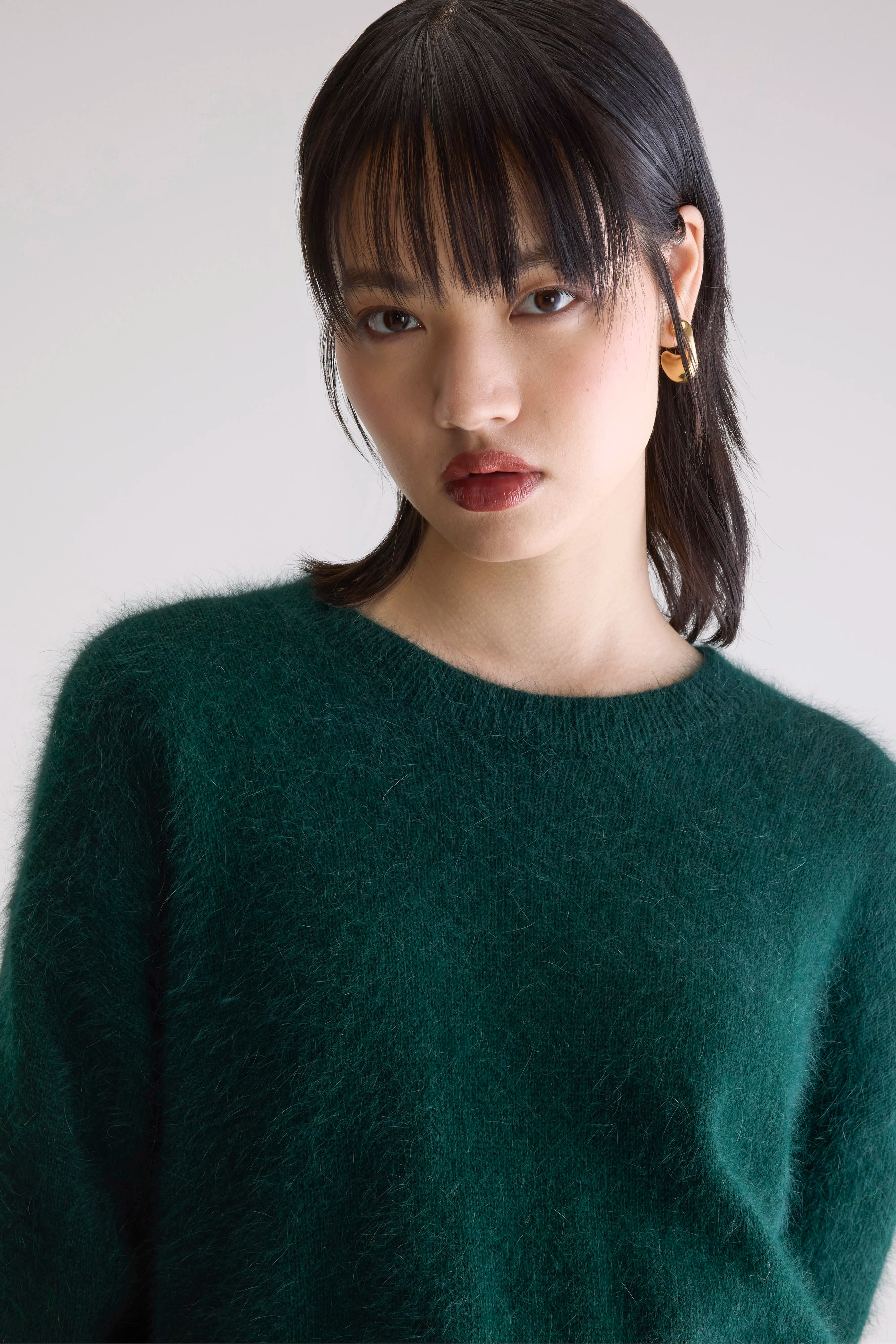 Datus angora-blend sweater (252 / W / KOMBU)