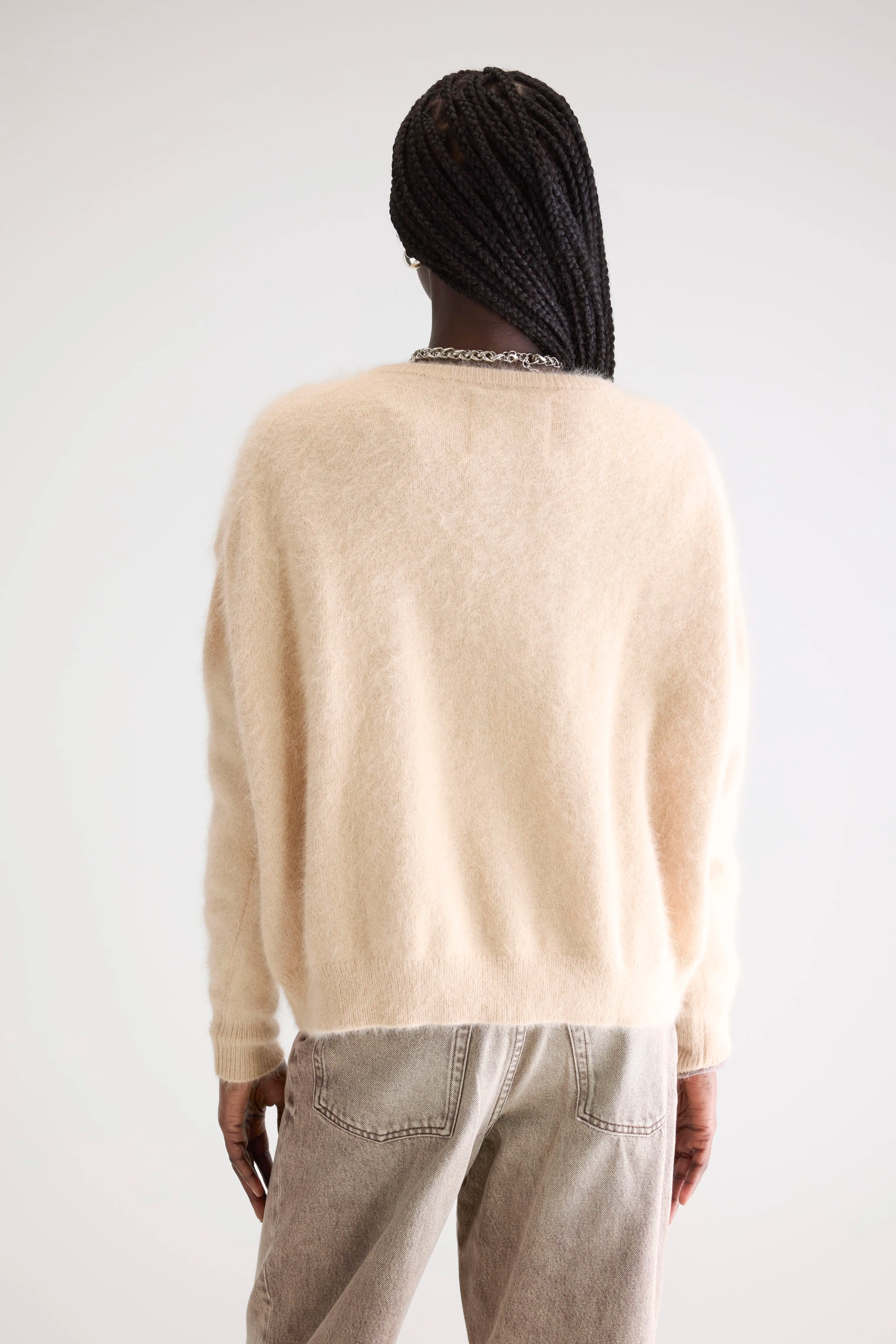 Dathan Cardigan Van Angoramix - Ivory Voor Dames | Bellerose