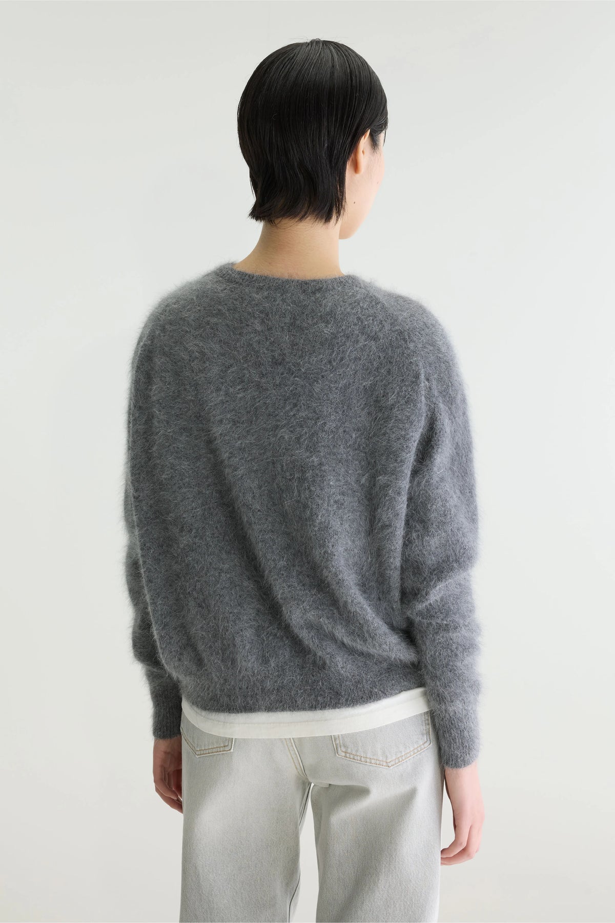 Dathan Cardigan Van Angoramix - Mid grey Voor Dames | Bellerose