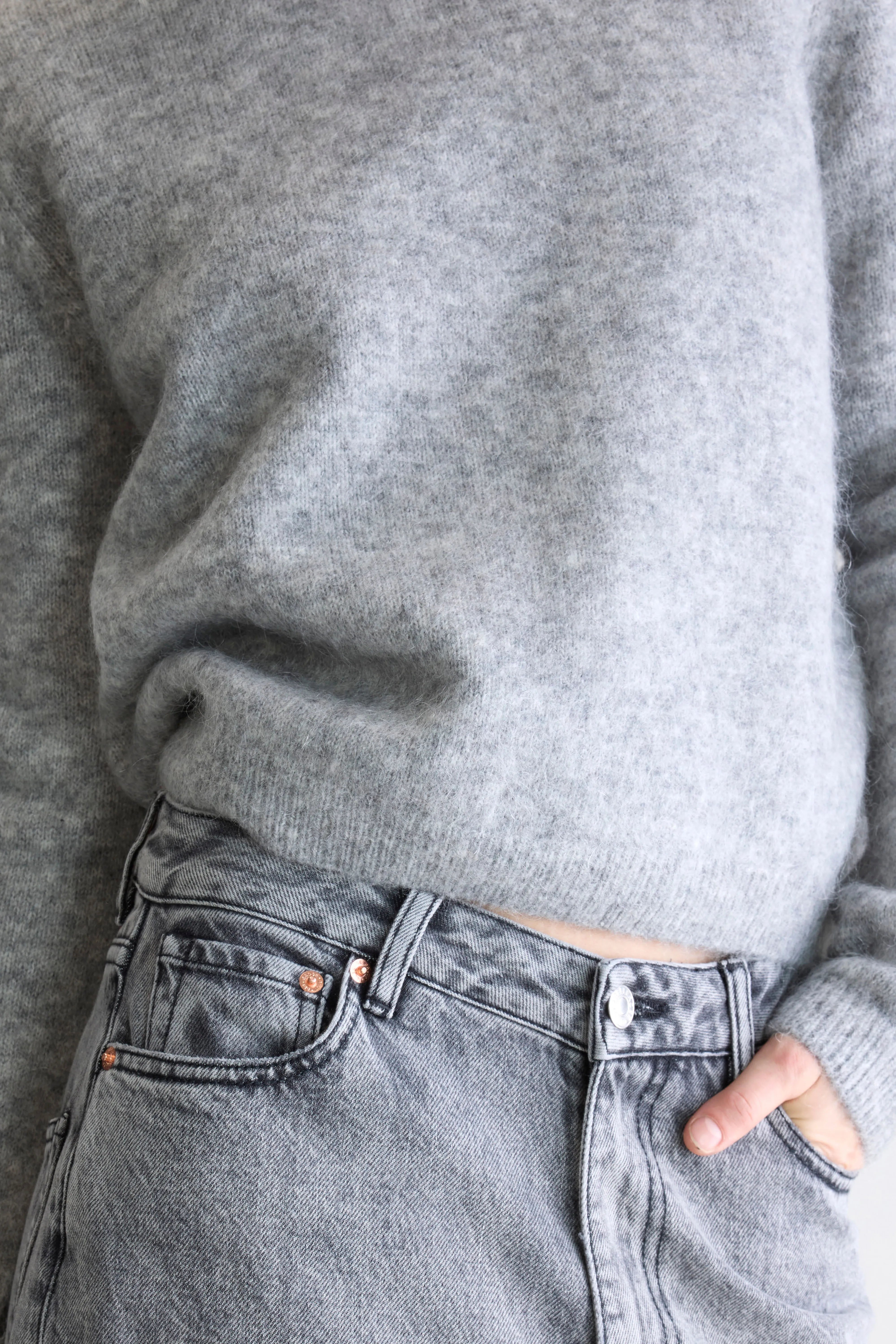 Auron slim fit trui (252 / W / H. GREY)
