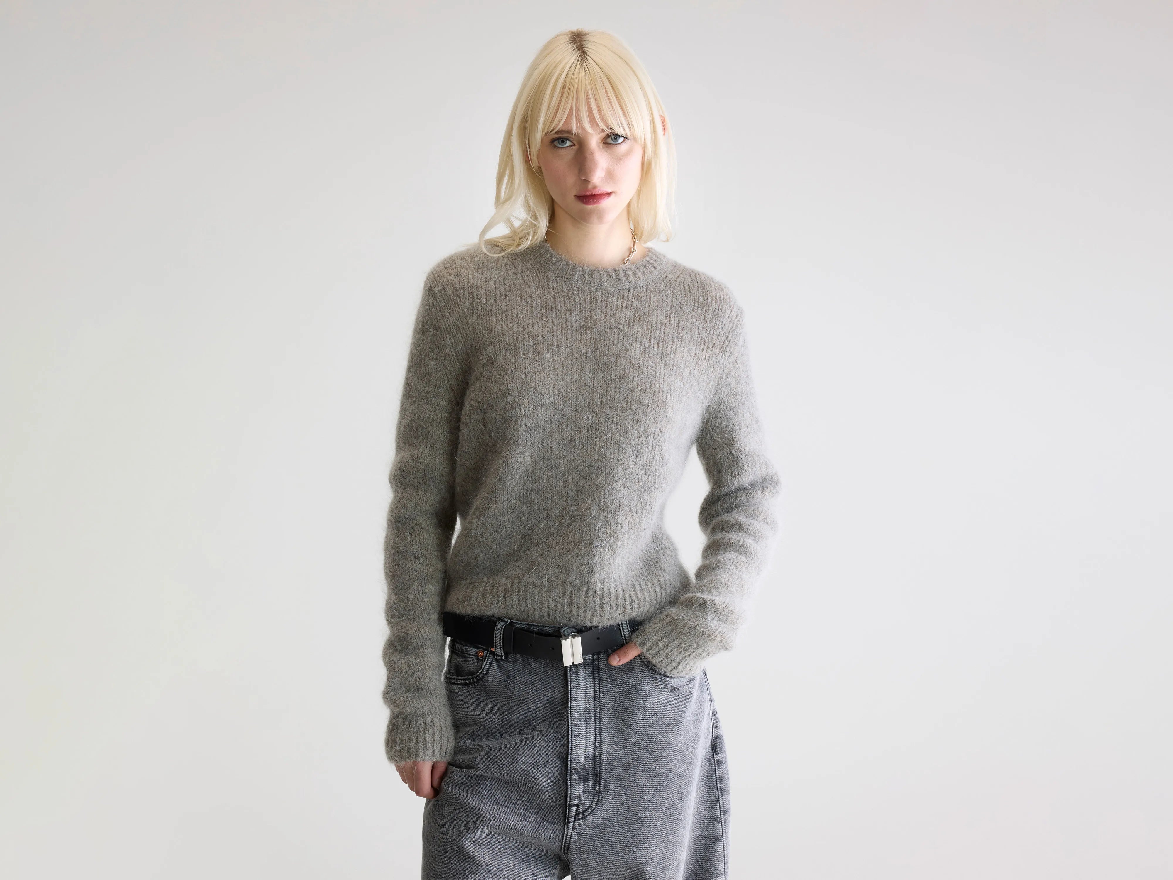 Anco crewneck sweater (252 / W / H. GREY)