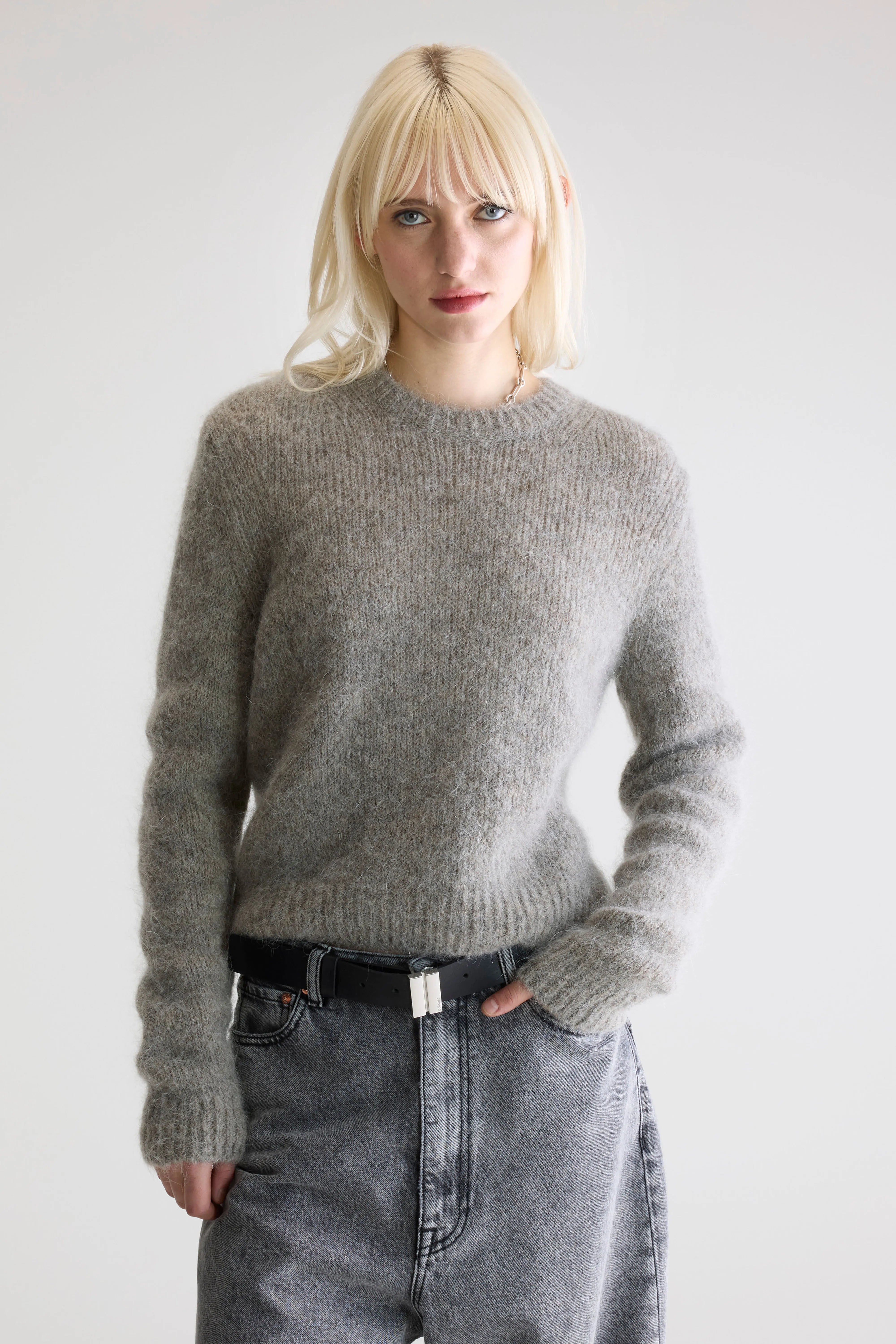 Pull Col Rond Anco - H. grey Pour Femme | Bellerose