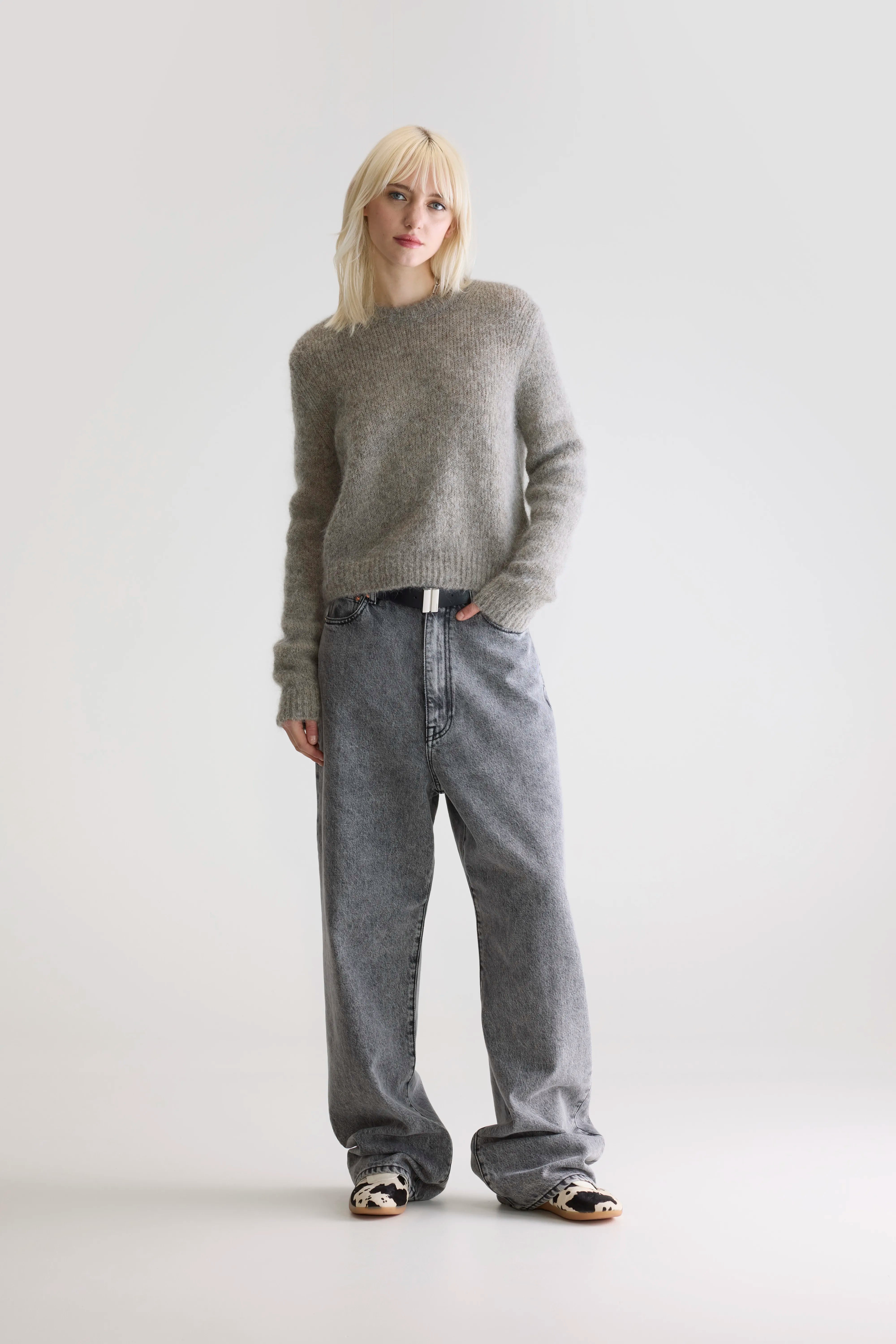Pull Col Rond Anco - H. grey Pour Femme | Bellerose