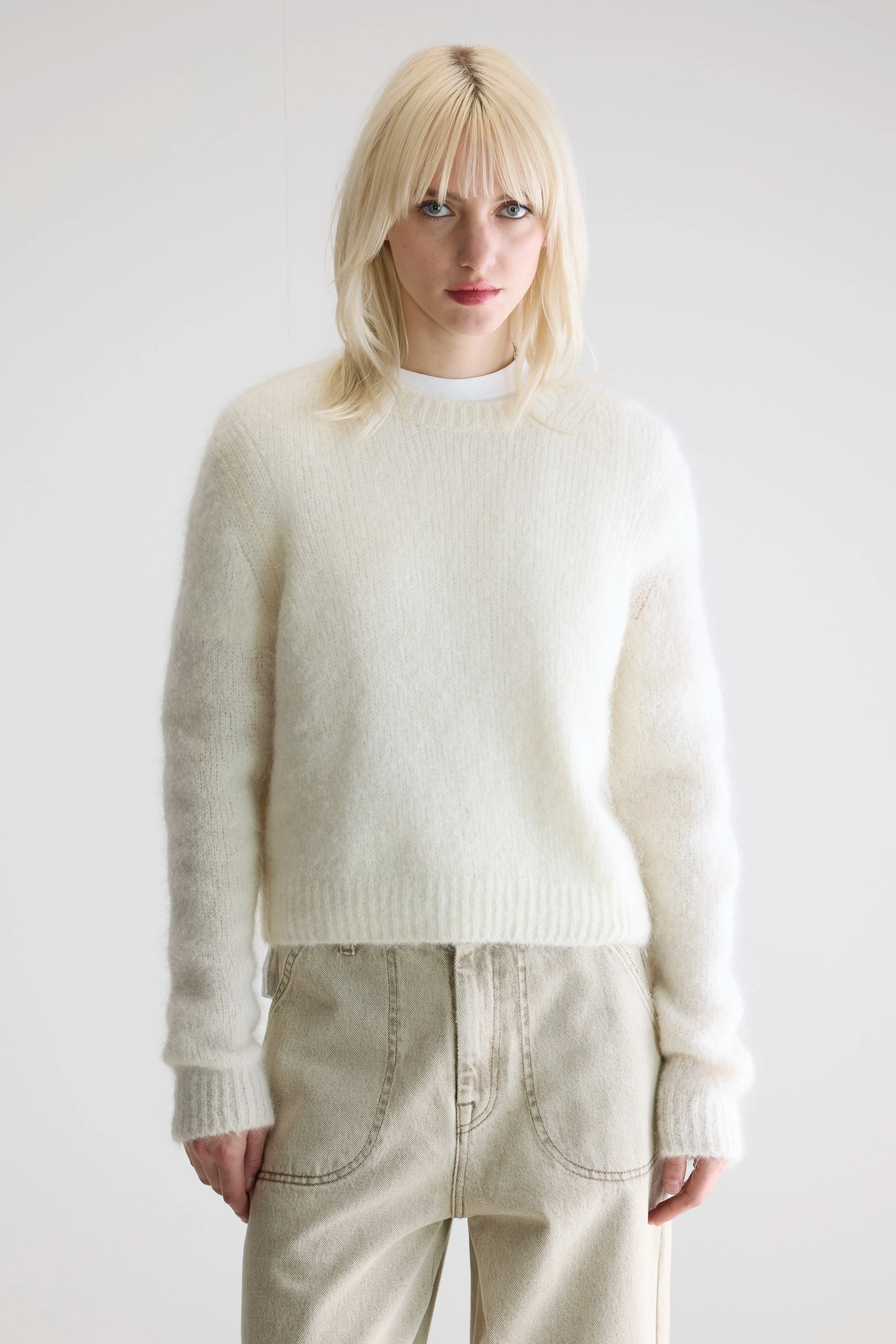 Anco Crewneck Sweater - Ecru For Women | Bellerose