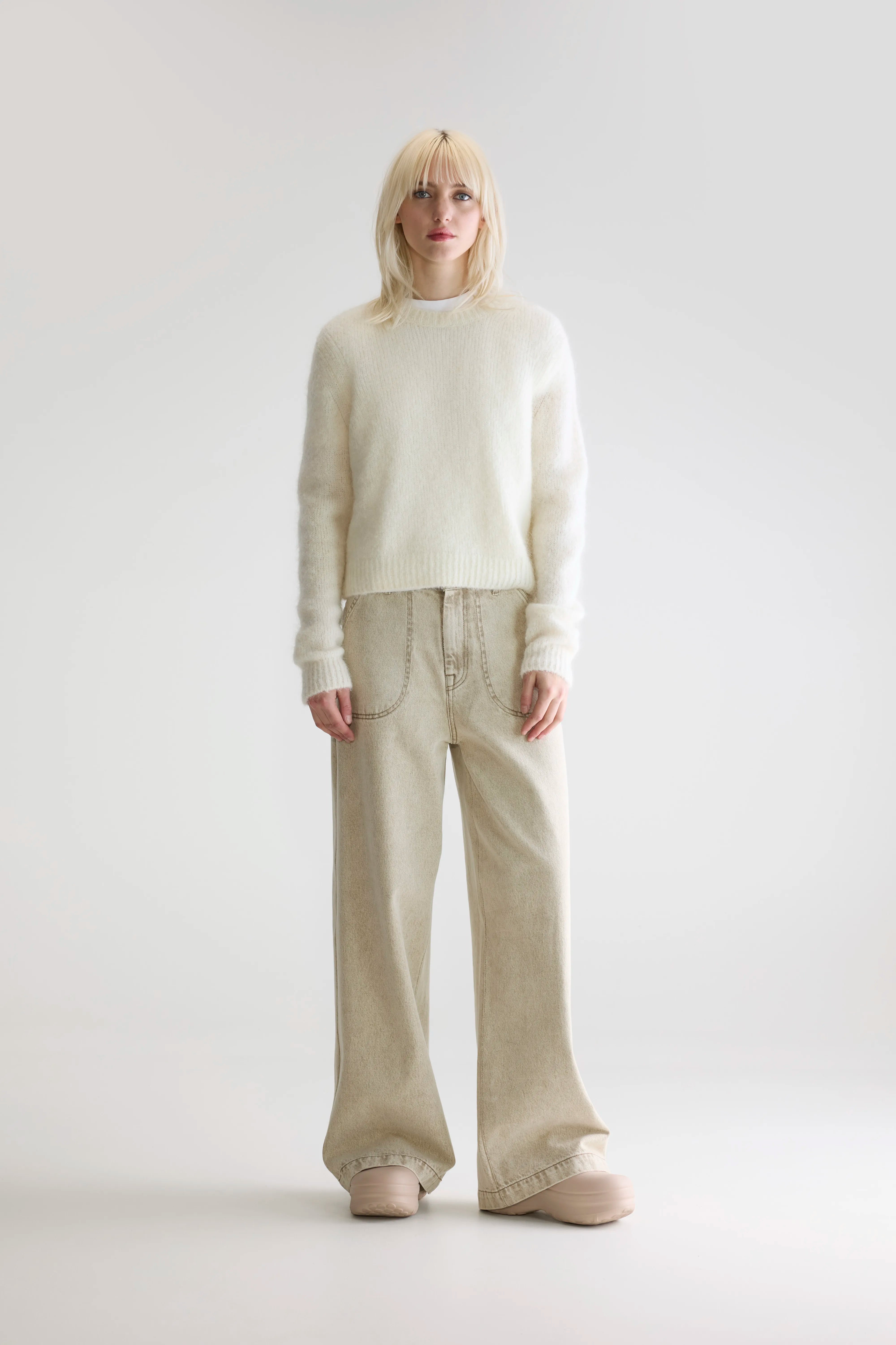 Anco Crewneck Sweater - Ecru For Women | Bellerose