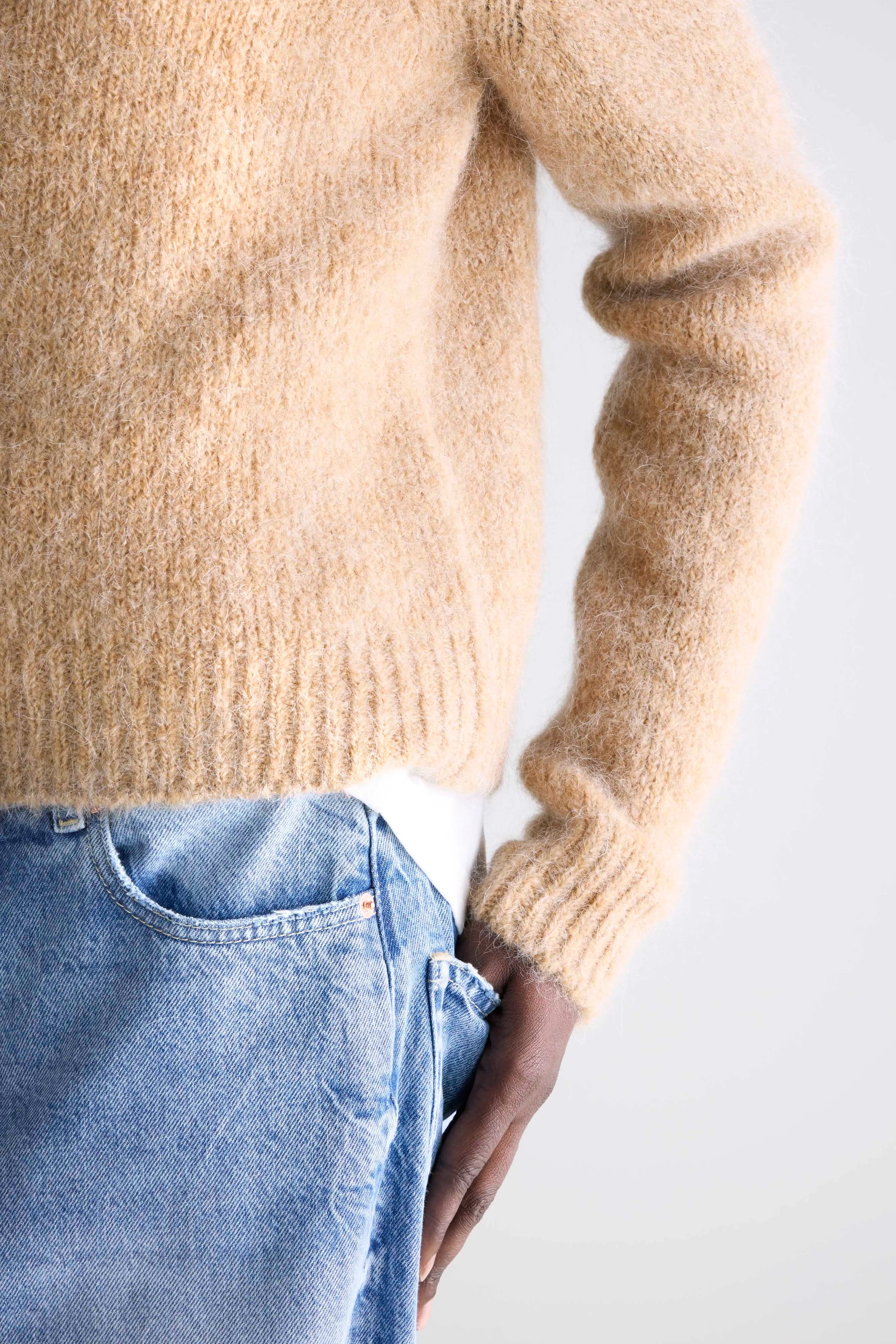 Pull col rond Anco (252 / W / CAMEL)