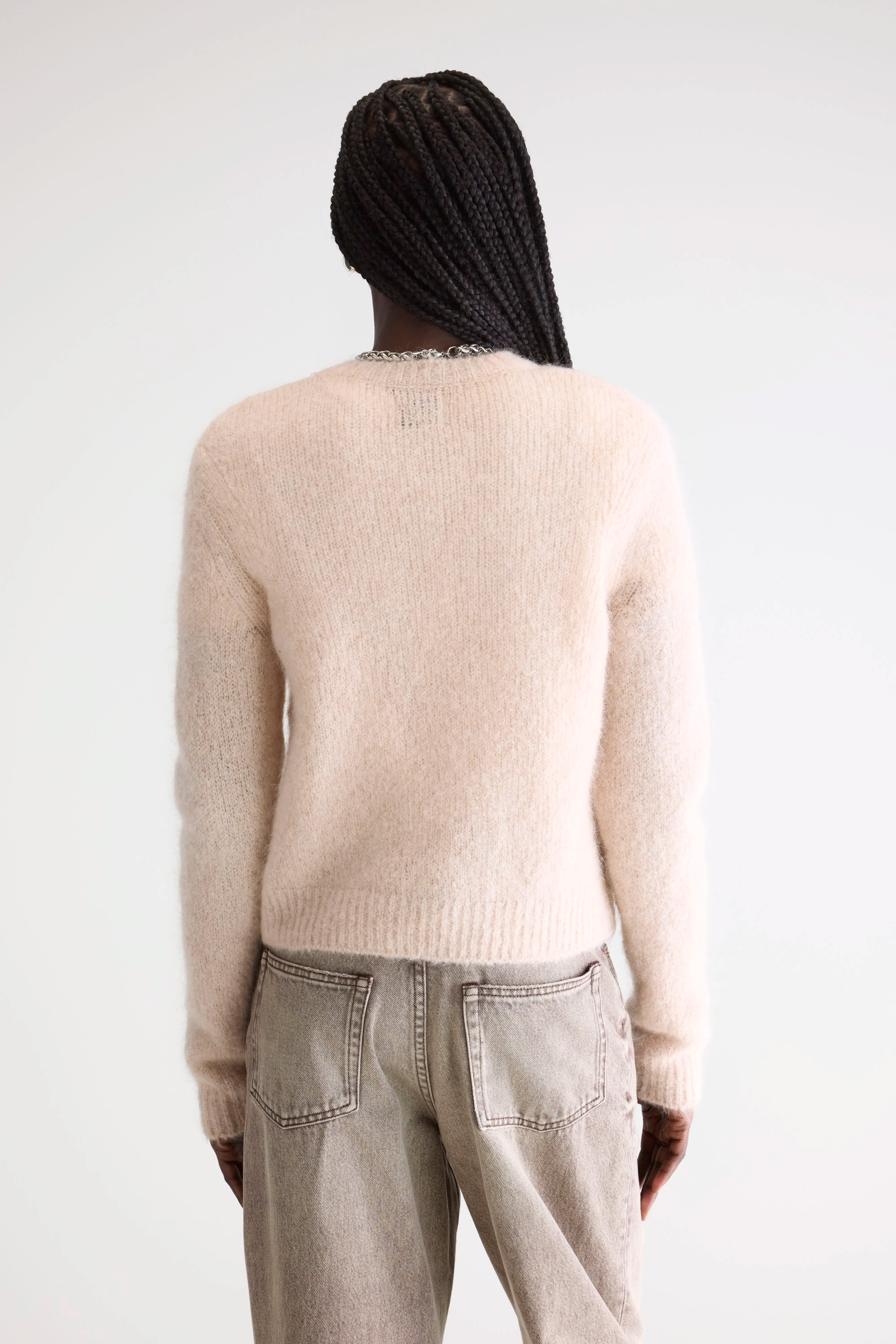 Anco trui met ronde hals (252 / W / LIGHT ROSE)