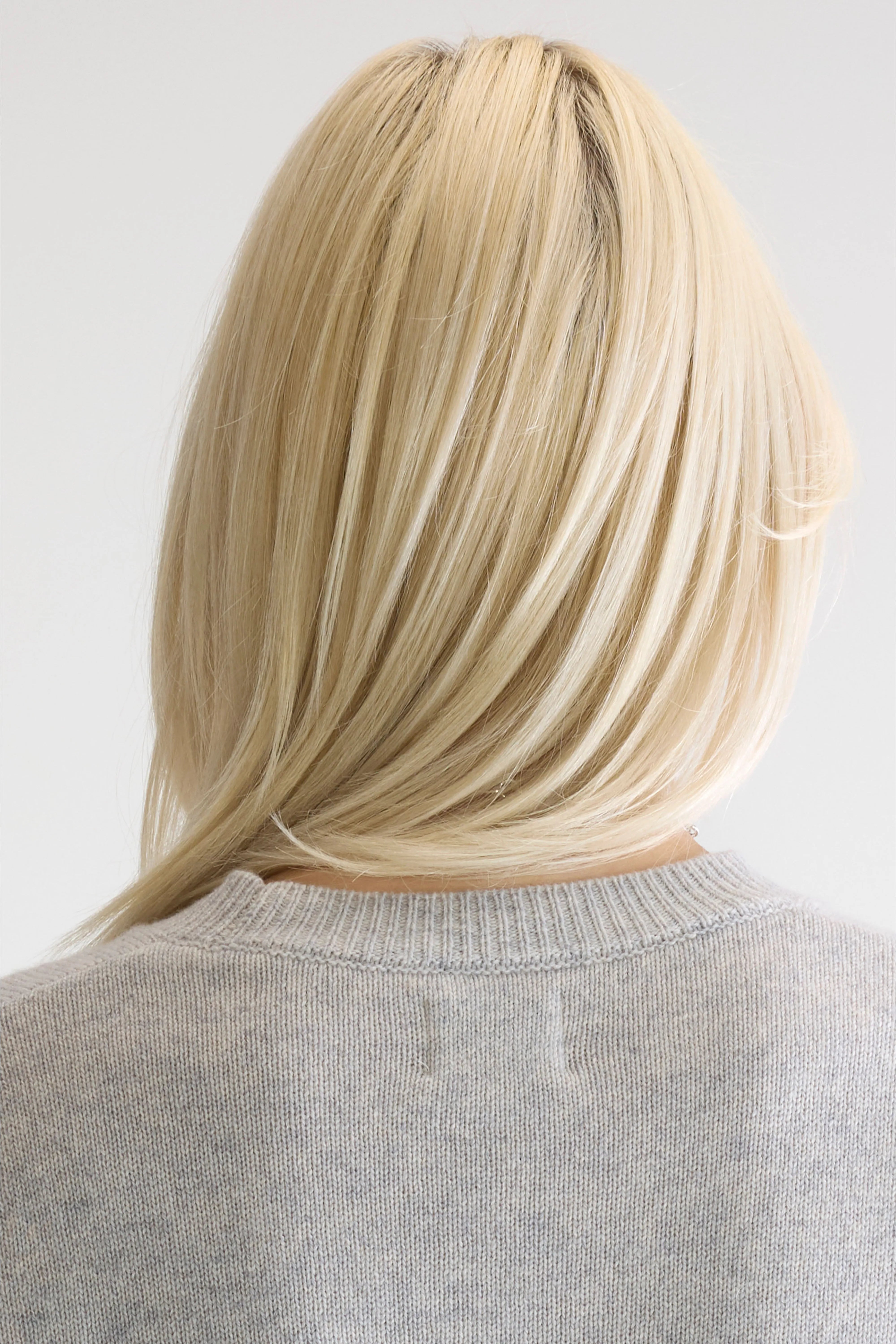 Spag Cropped Slim Fit Trui - Light grey Voor Dames | Bellerose