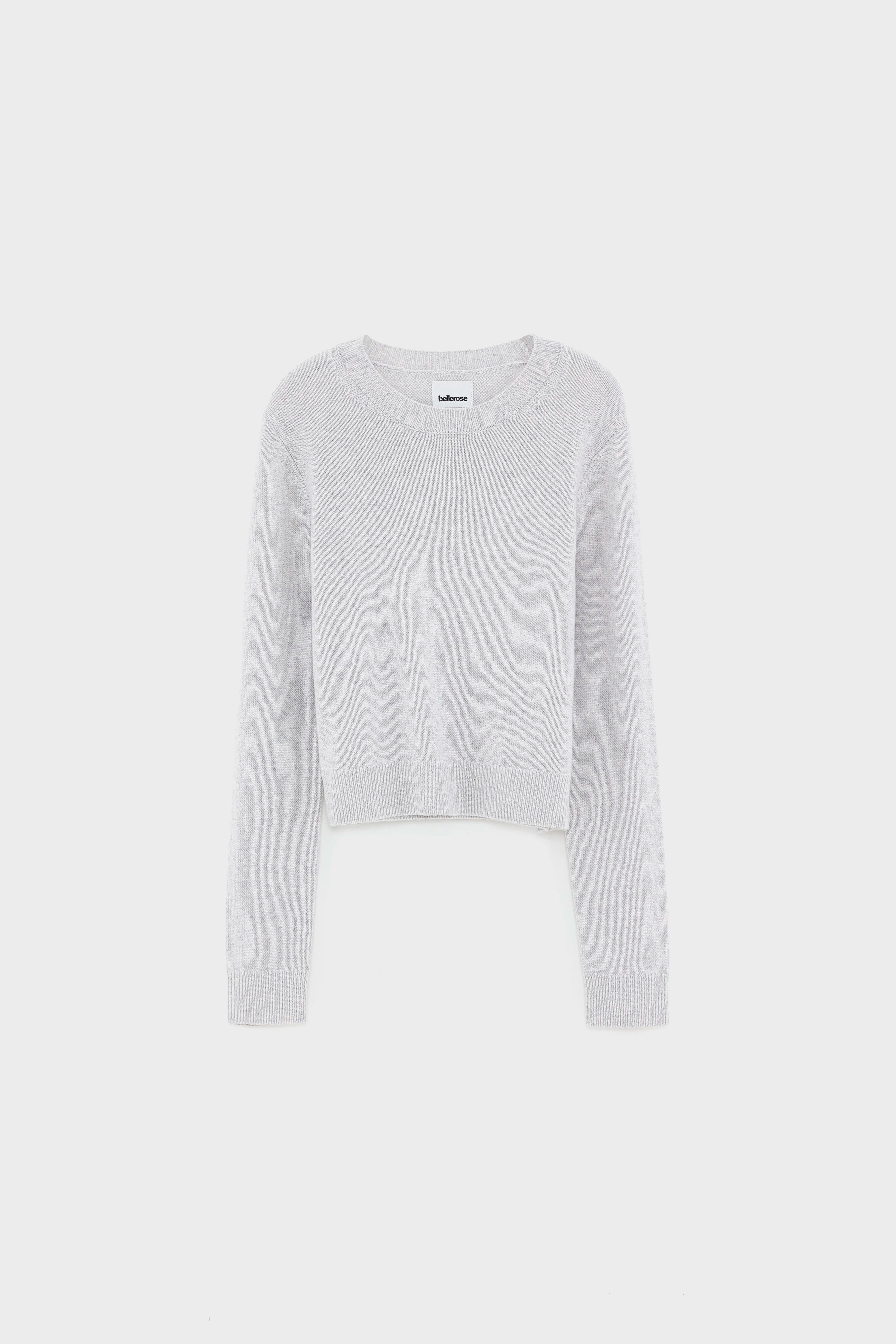 Spag slim kasjmier trui (252 / W / LIGHT GREY)