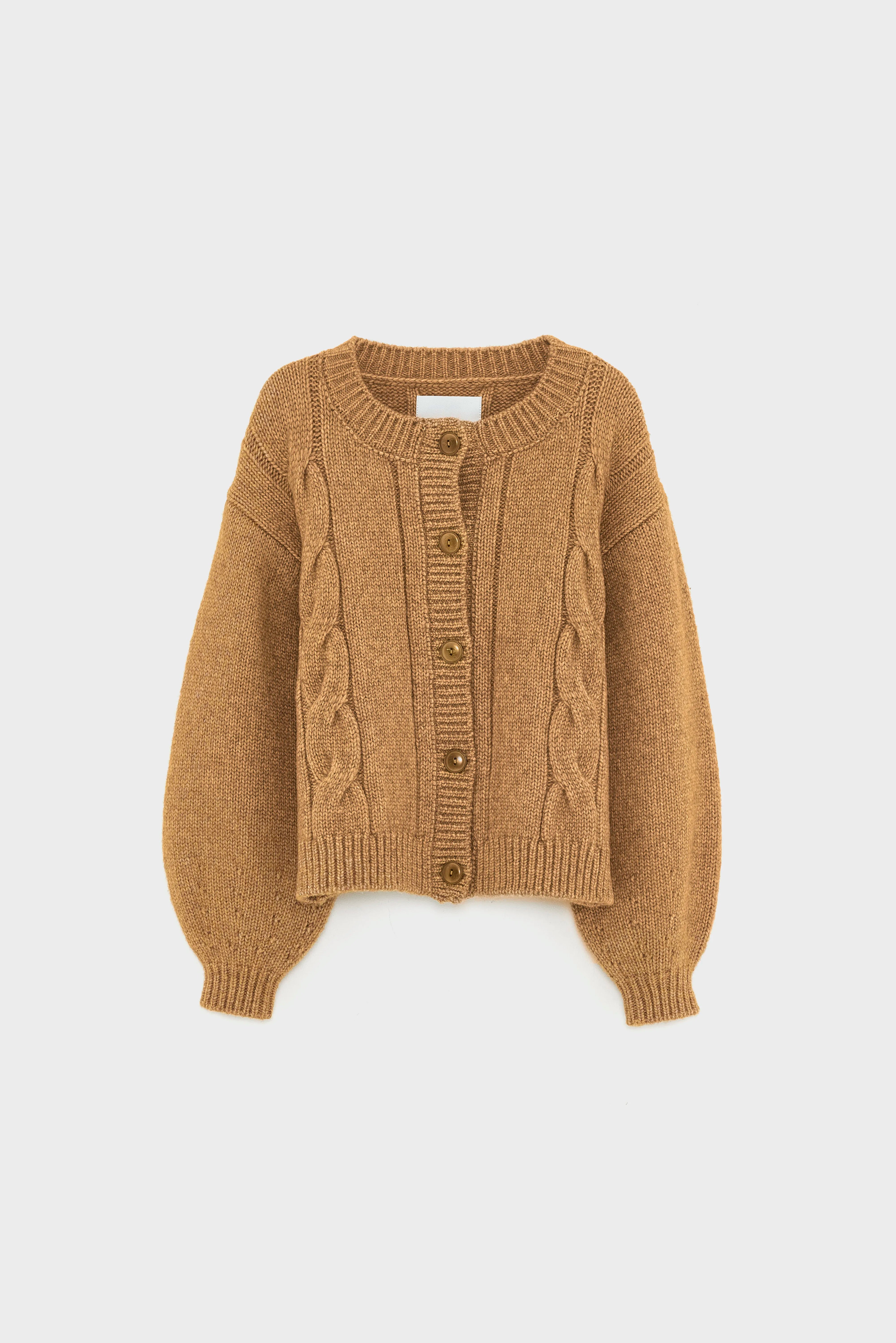 Dico chunky cardigan (252 / W / BISCUIT)