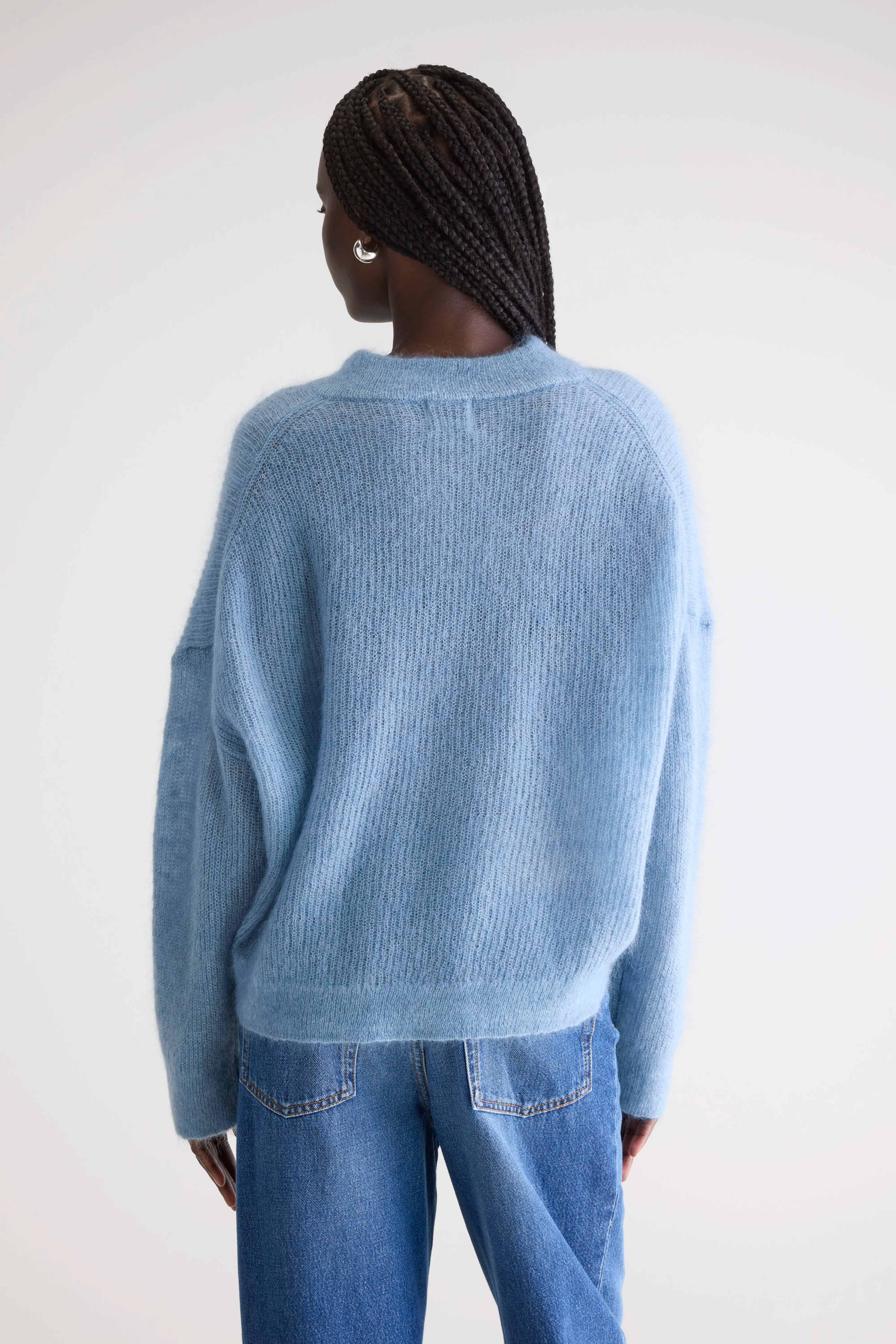 Arcy trui met v-hals (252 / W / CHAMBRAY)