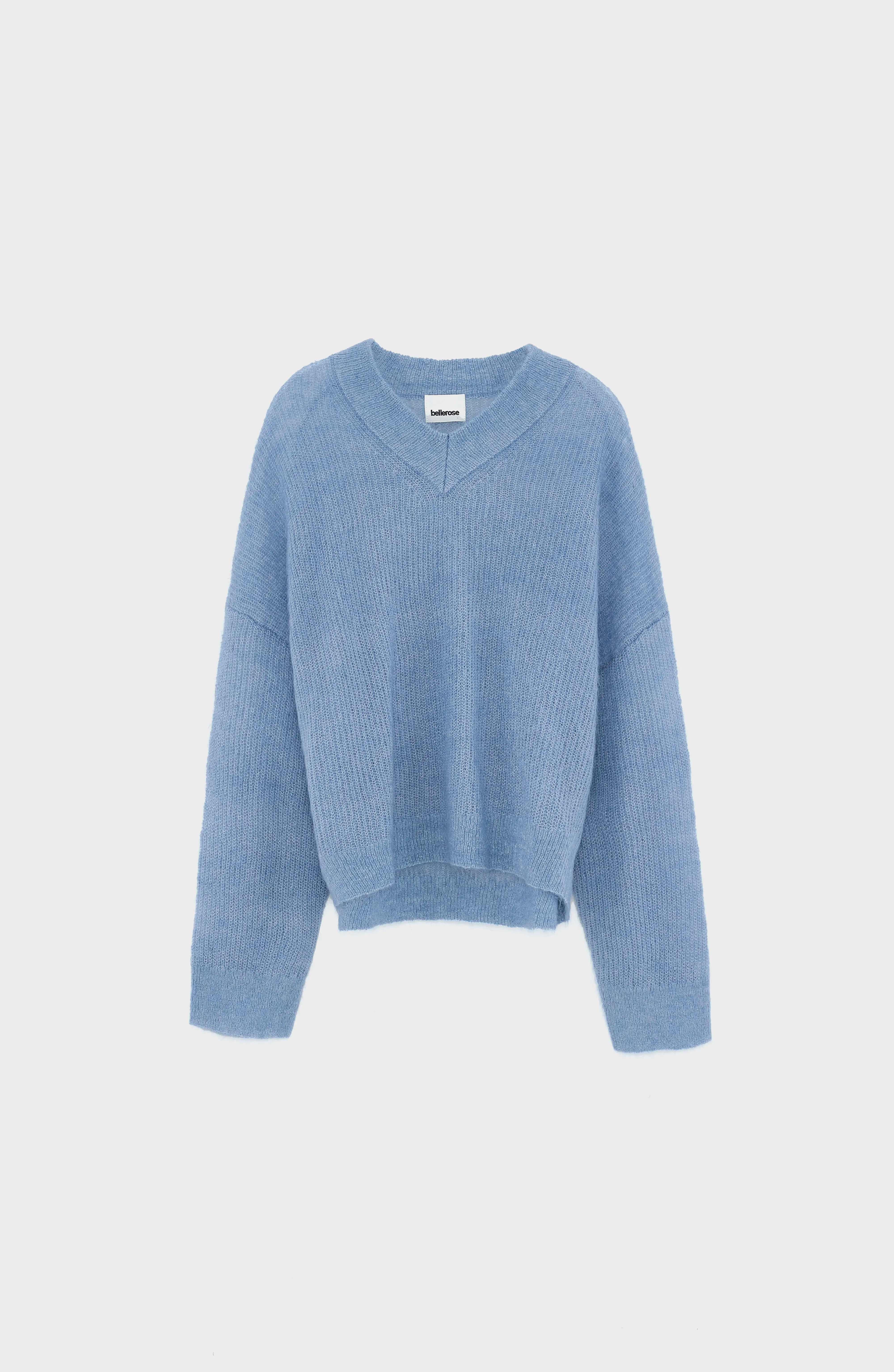 Arcy trui met v-hals (252 / W / CHAMBRAY)
