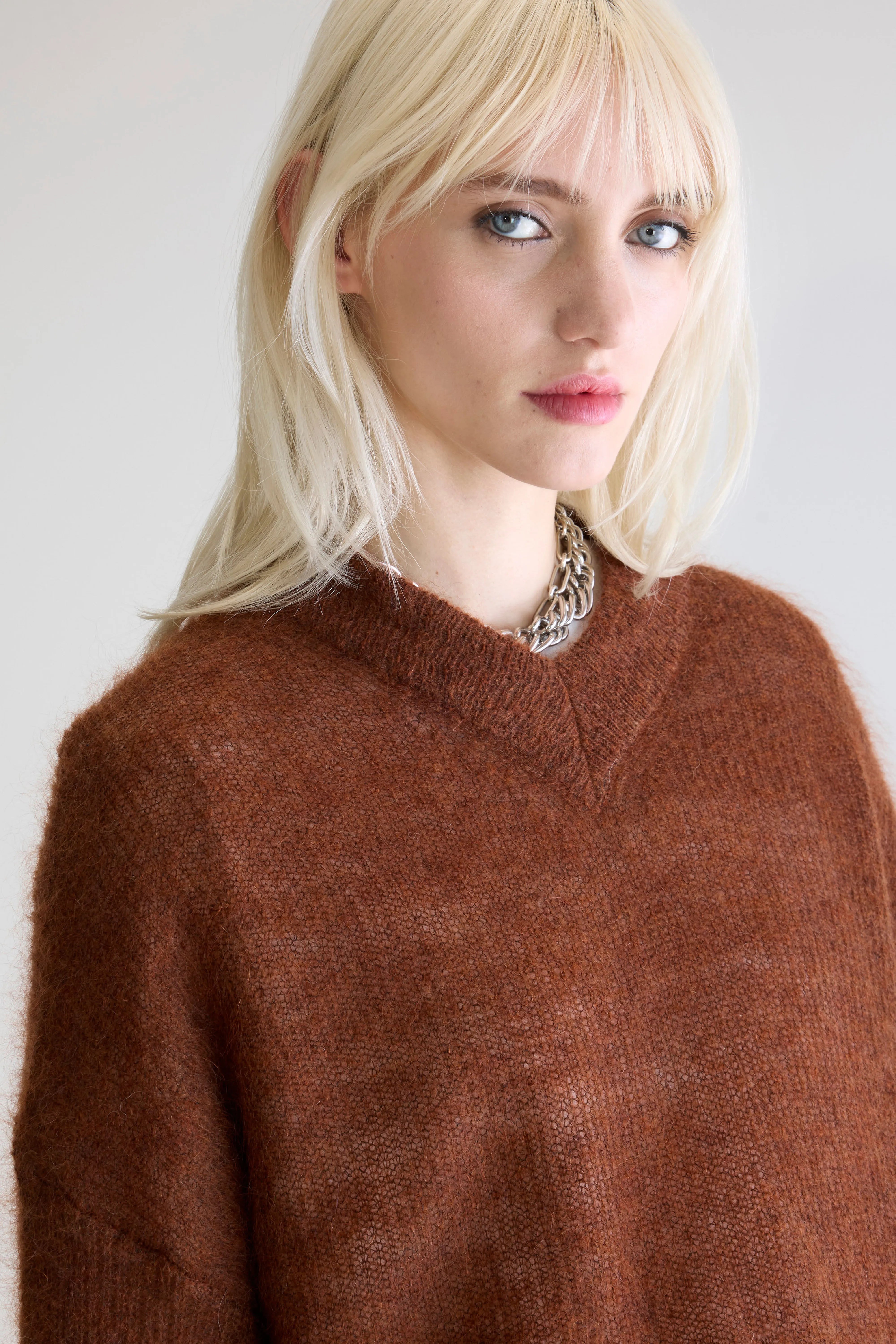 Arcy Trui Met V-hals - Suede Voor Dames | Bellerose