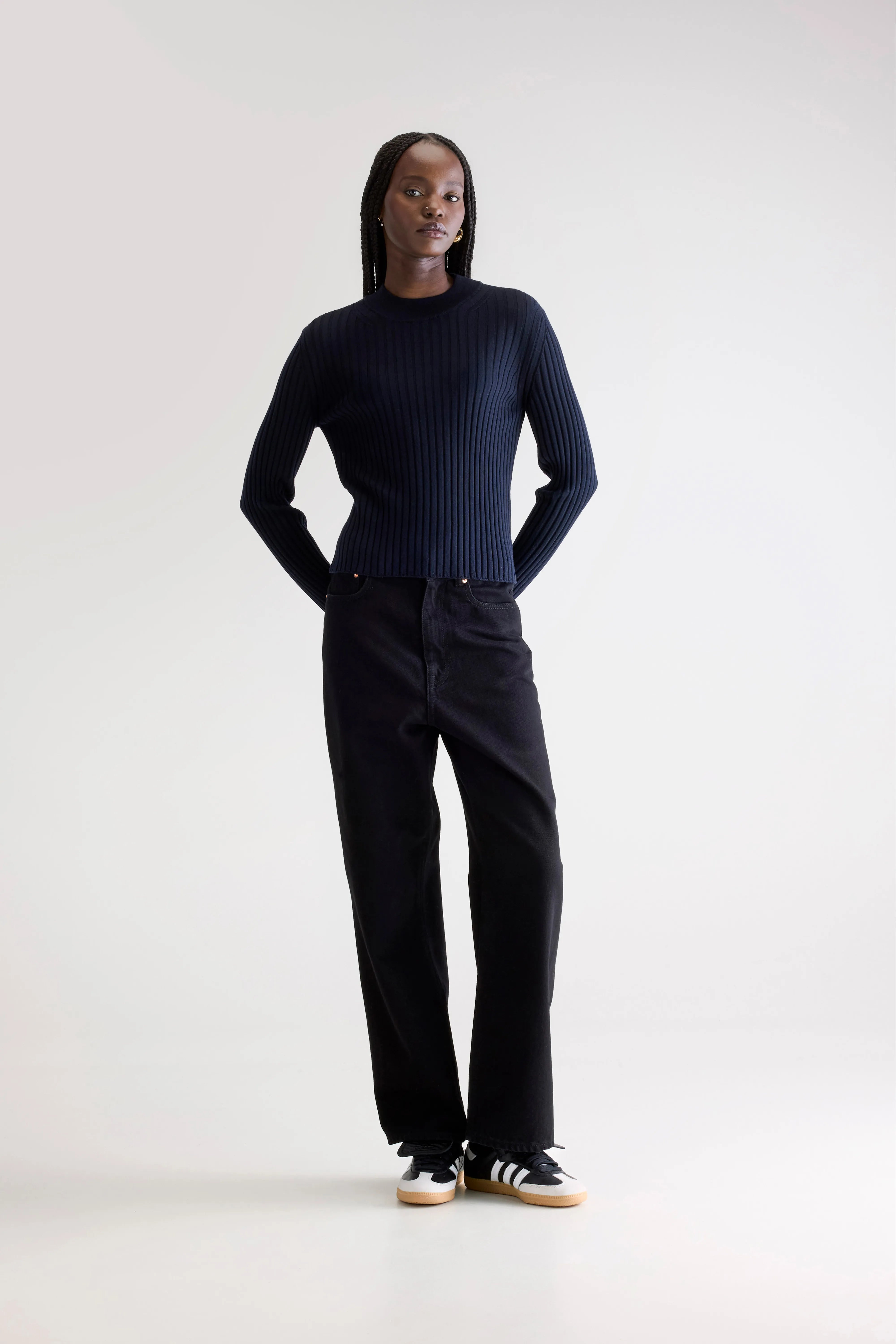 Aslyt Slim Fit Trui - Navy Voor Dames | Bellerose