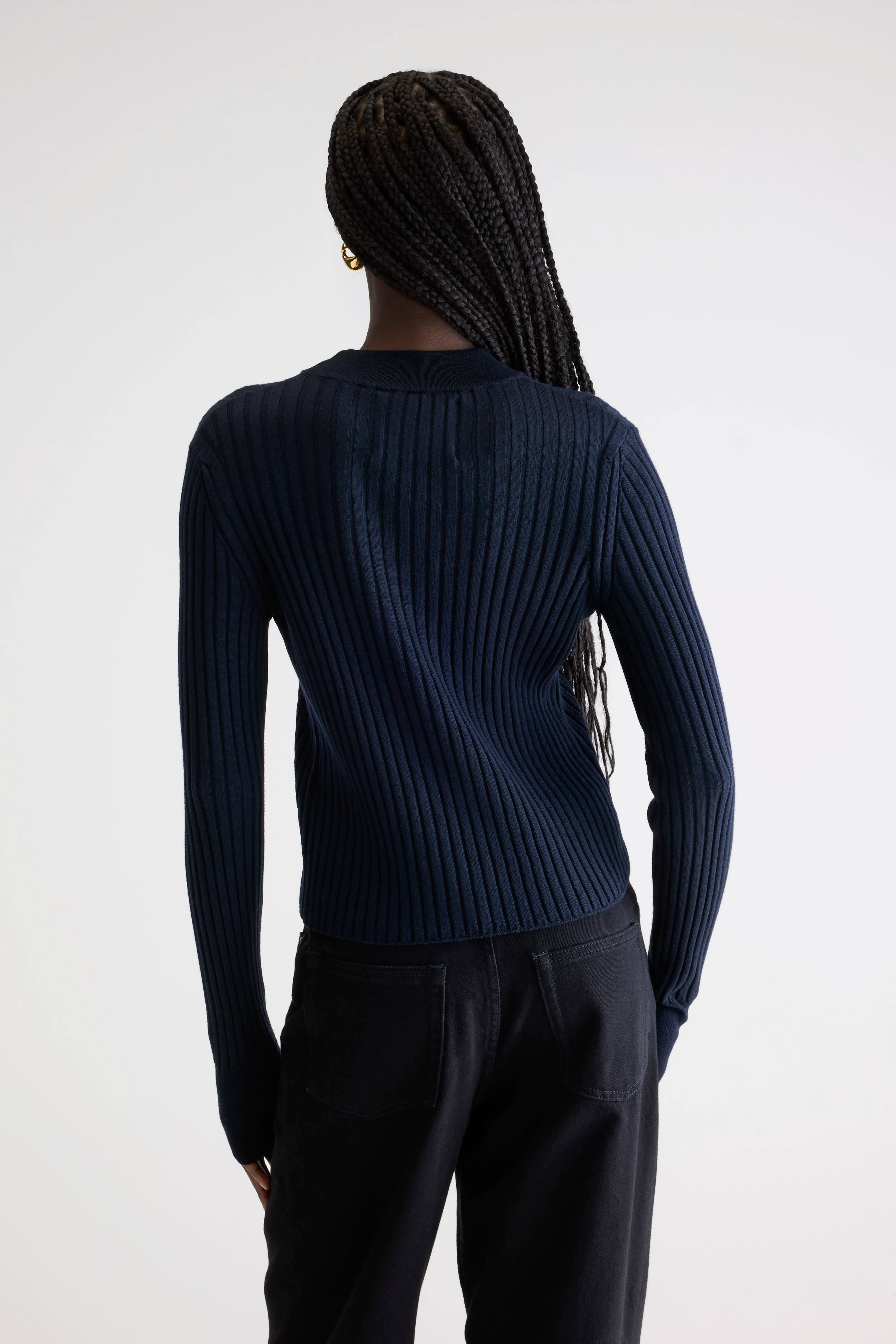 Aslyt slim fit trui (252 / W / NAVY)