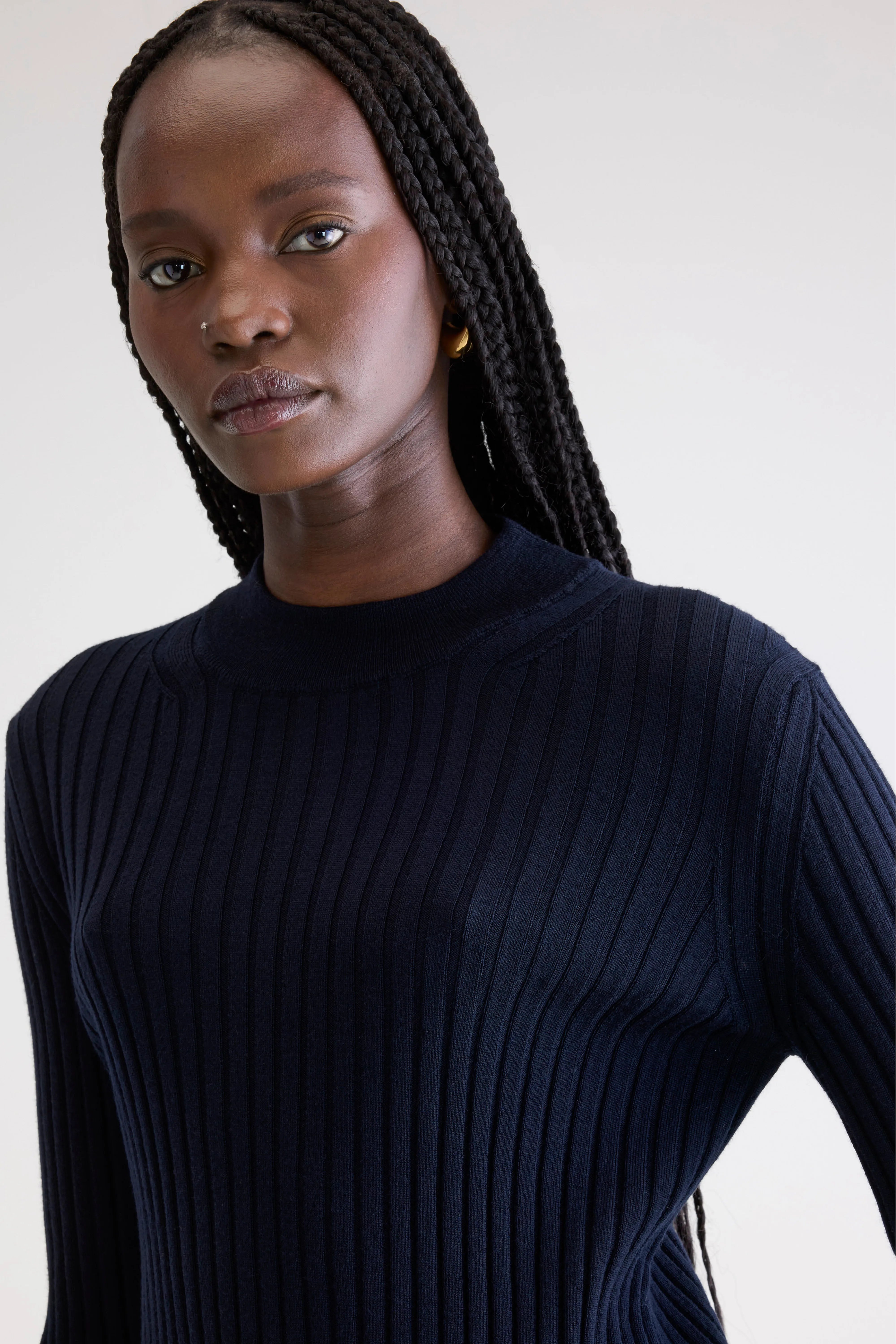 Aslyt Slim Fit Trui - Navy Voor Dames | Bellerose