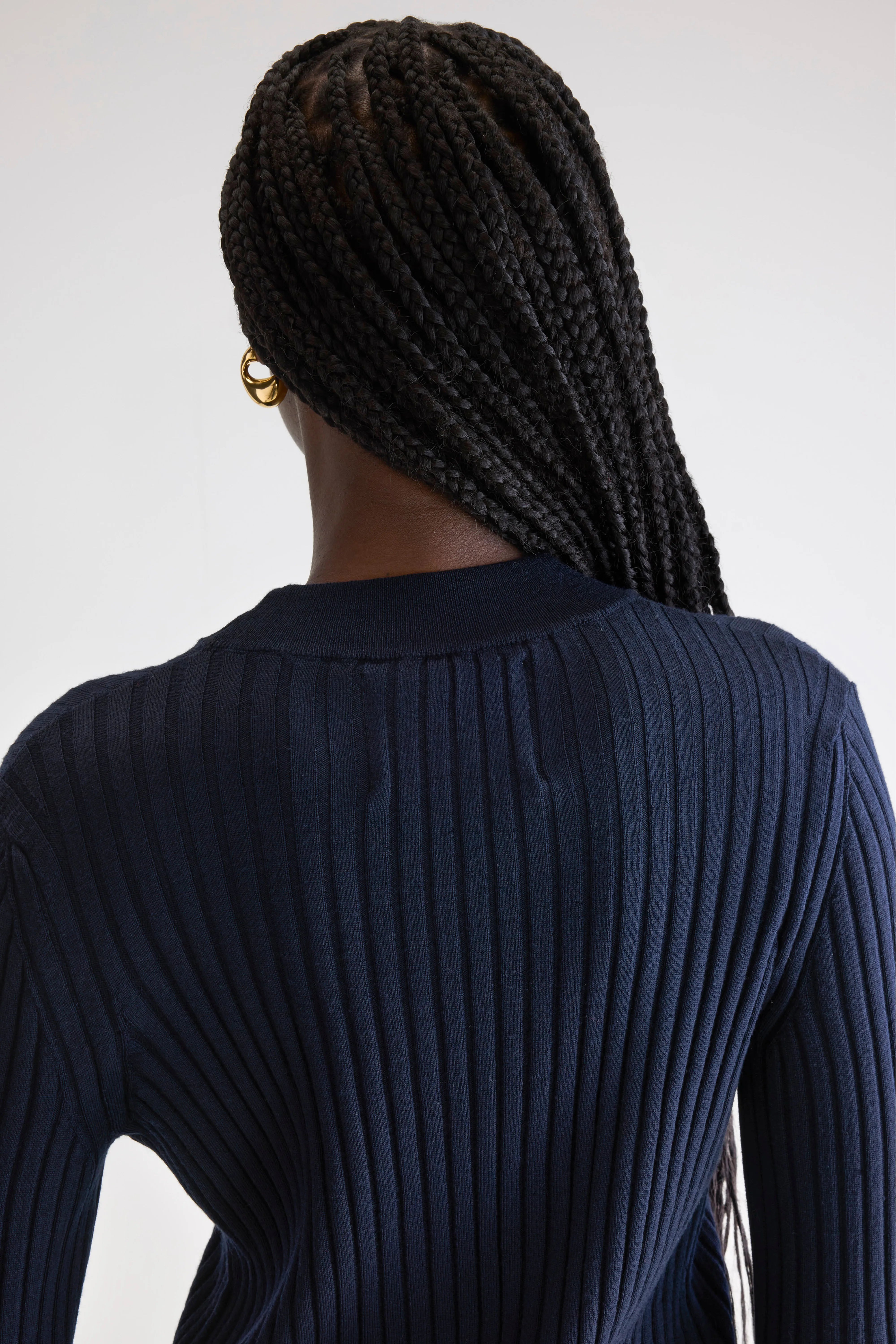 Aslyt slim fit trui (252 / W / NAVY)
