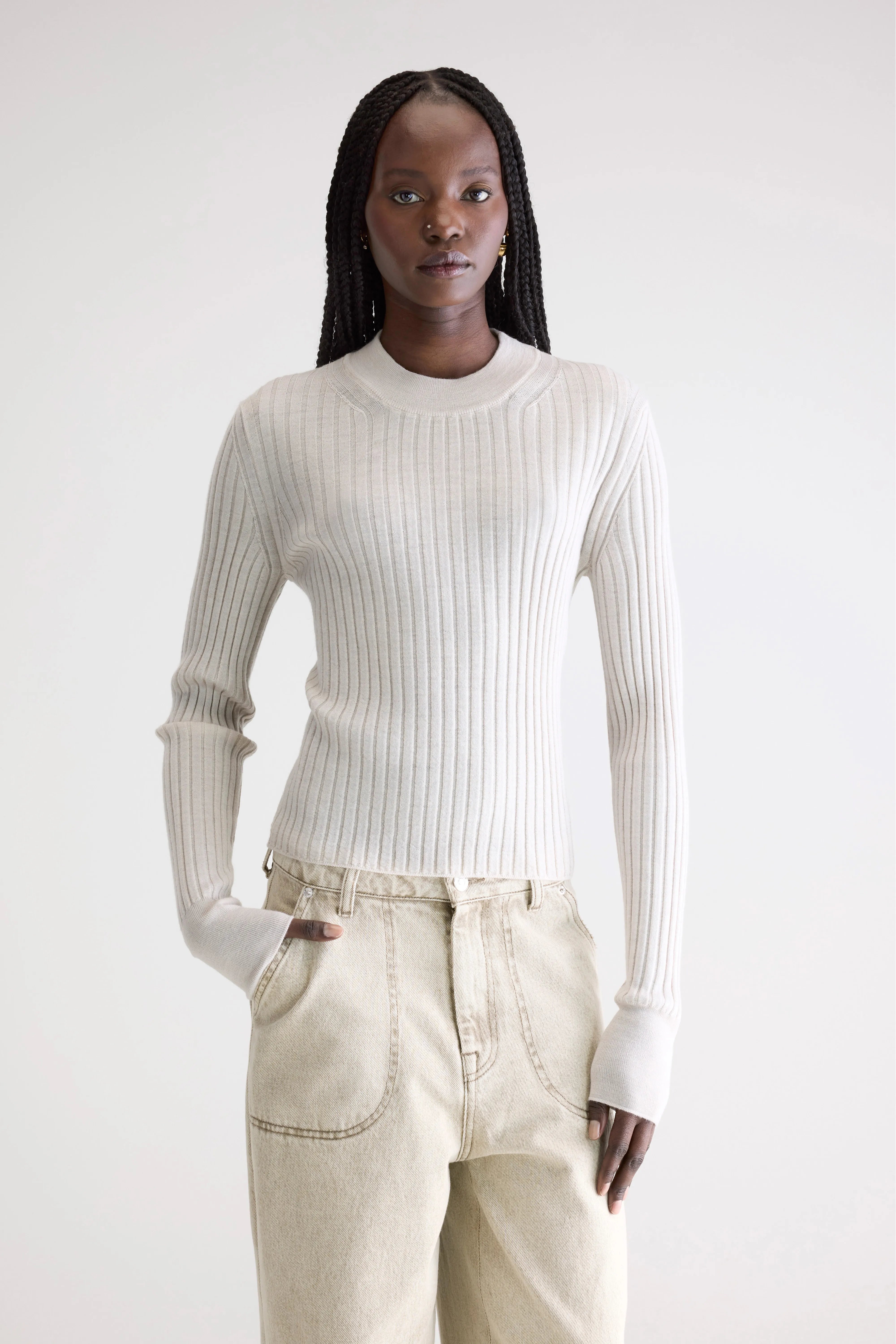 Aslyt Slim Fit Trui - Whisper Voor Dames | Bellerose