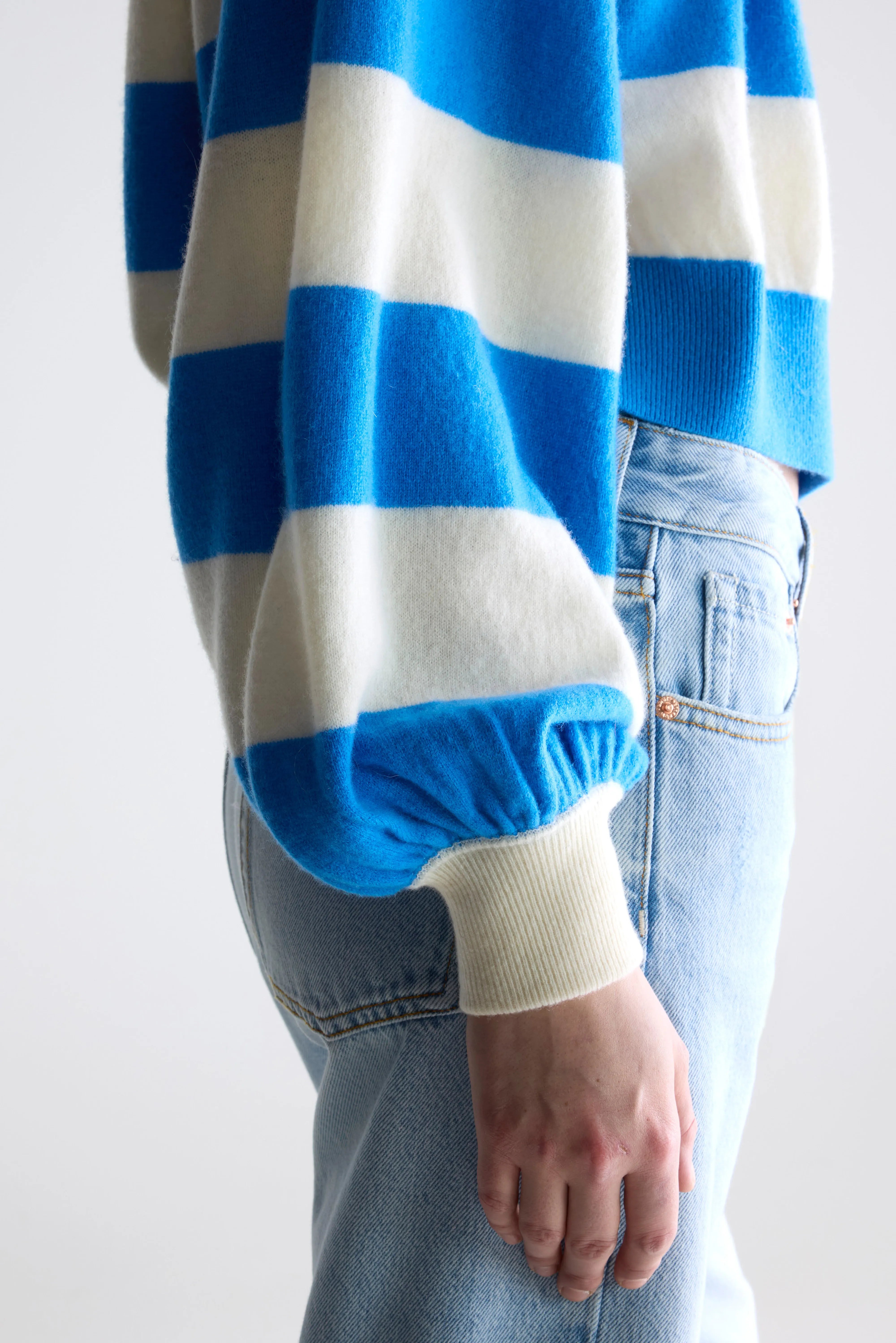 Attus cropped sweater (252 / W / STRIPE A)