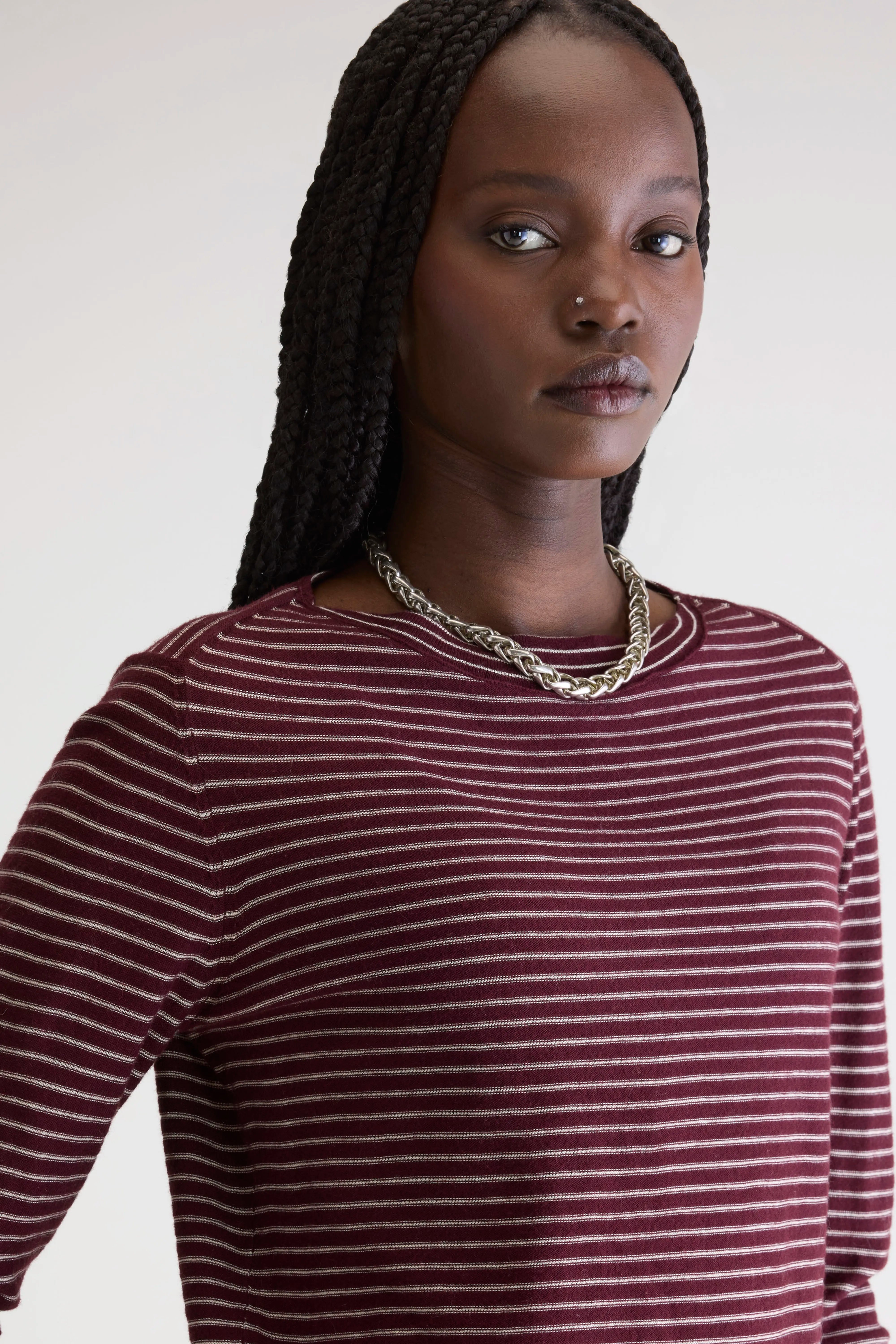 Pull col bateau Gop (252 / W / STRIPE A)