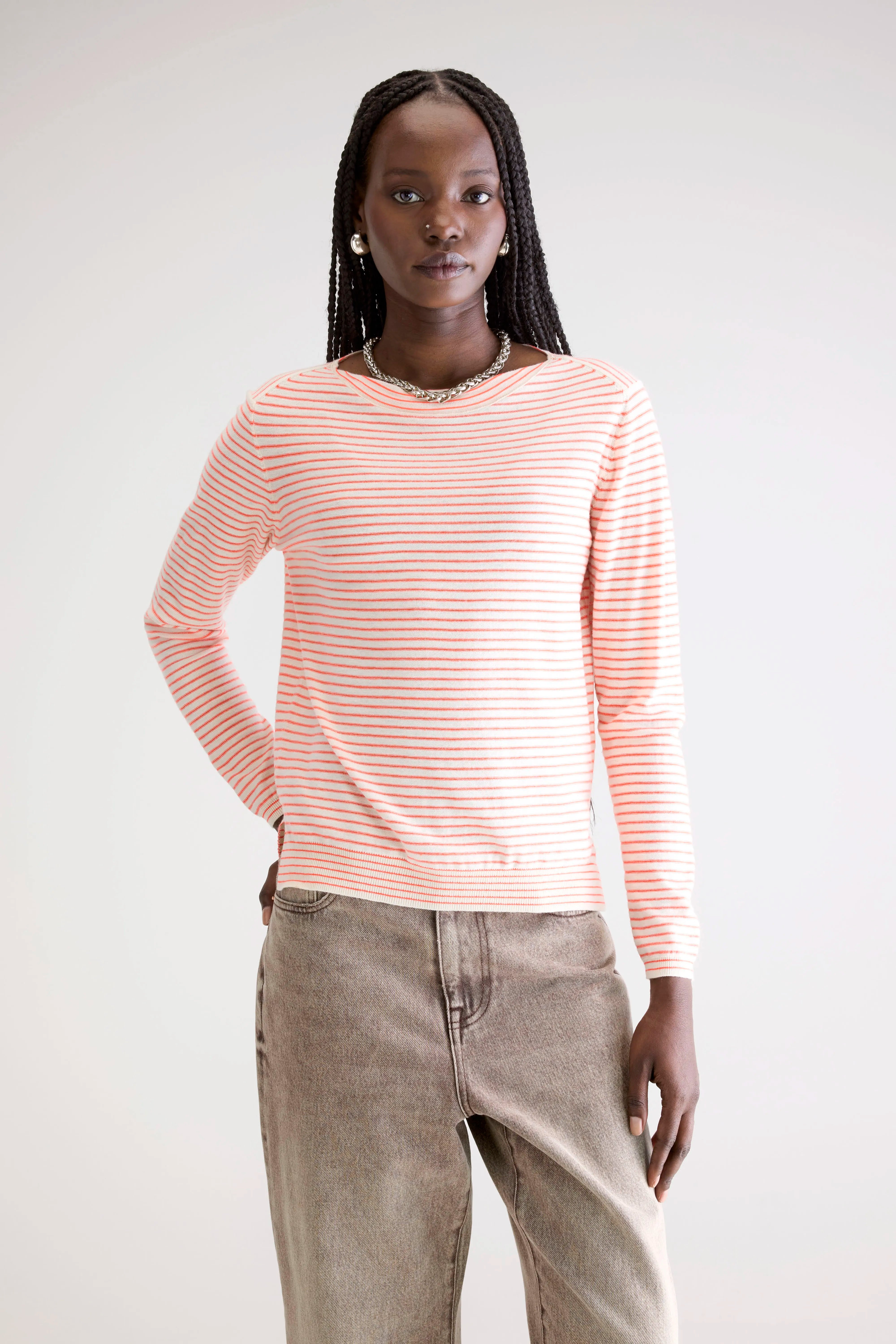Pull Col Bateau Gop - Meteora / Whisper Pour Femme | Bellerose