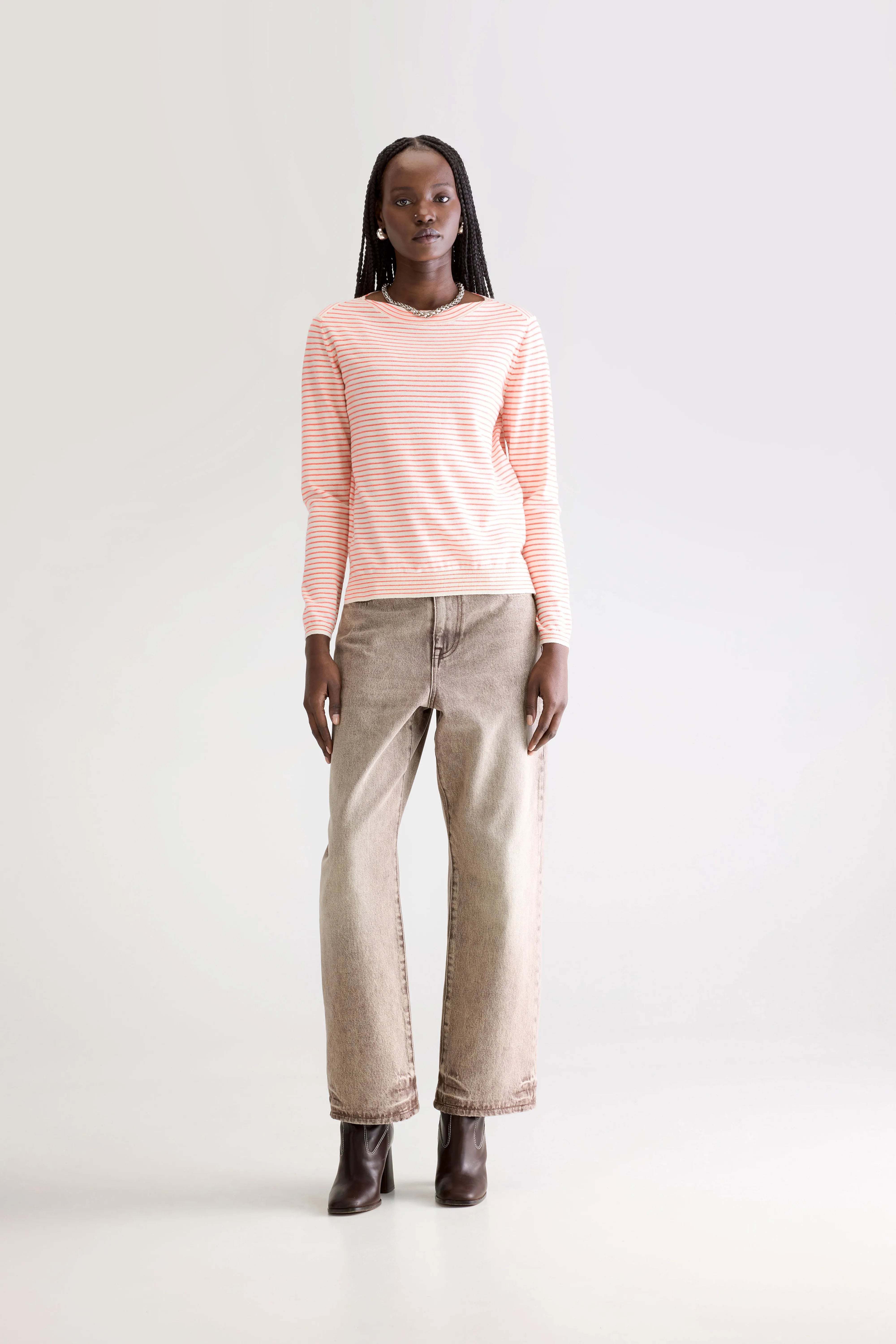 Pull Col Bateau Gop - Meteora / Whisper Pour Femme | Bellerose