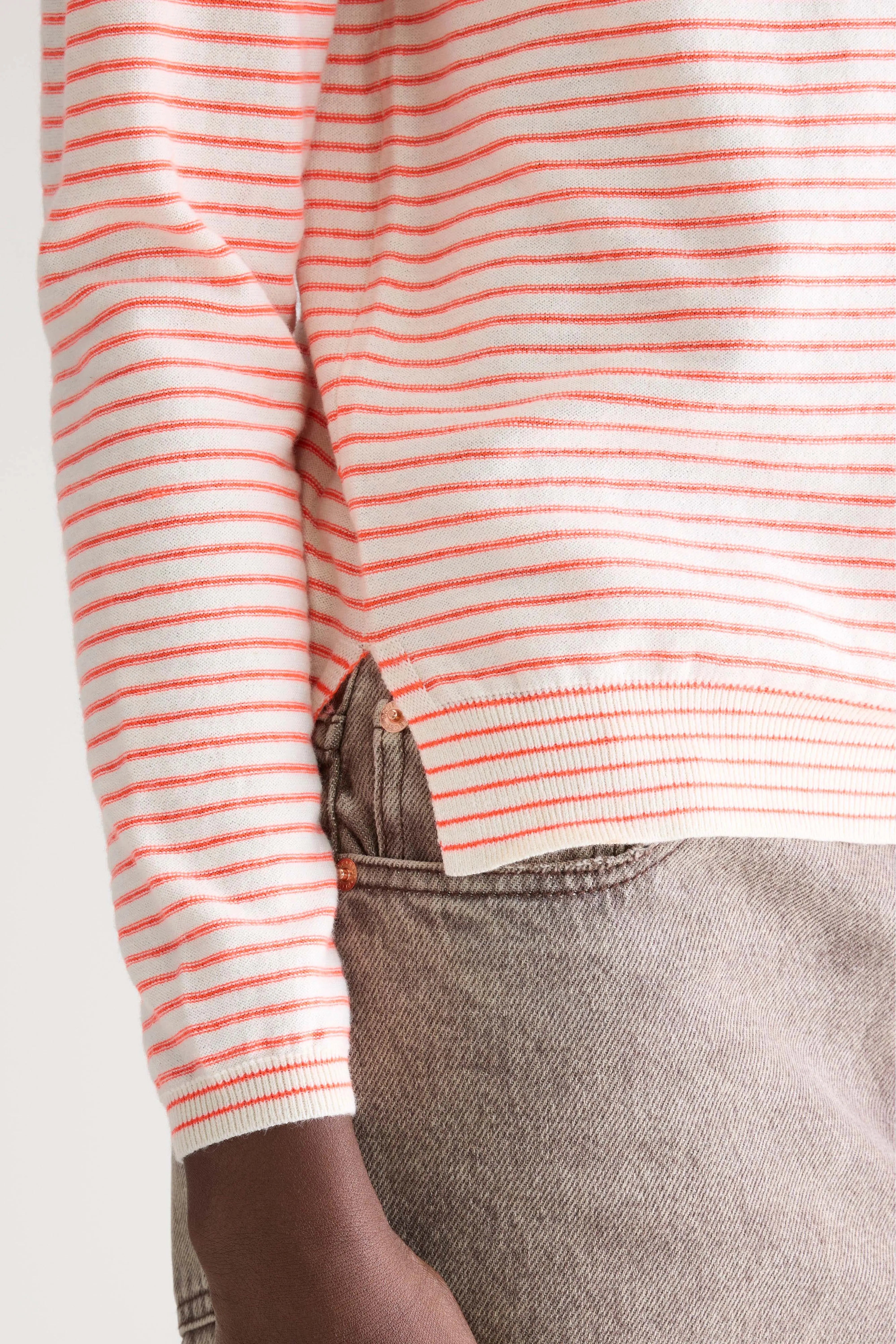 Pull col bateau Gop (252 / W / STRIPE B)