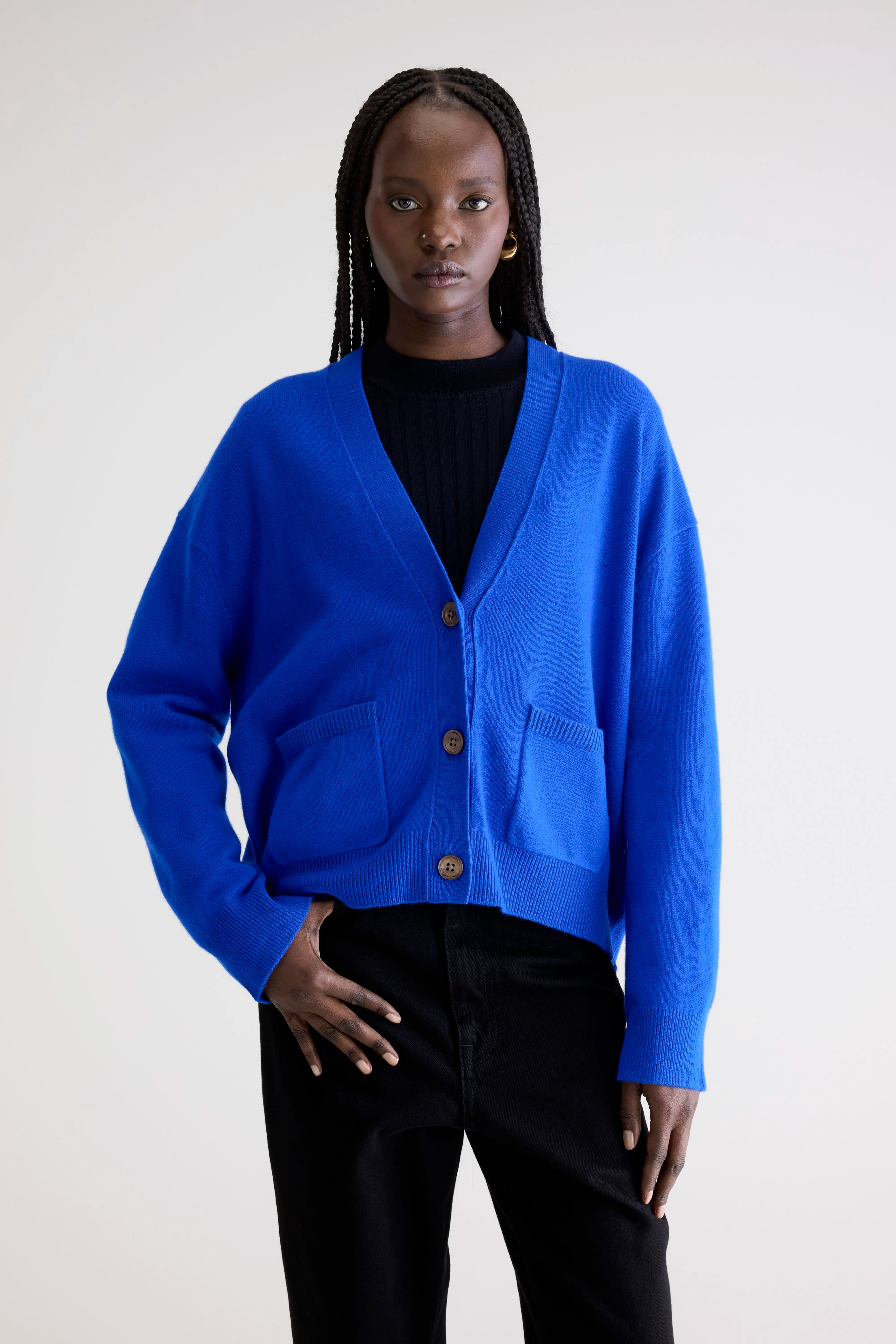 Gakkin Boxy Cardigan - Lazuli For Women | Bellerose
