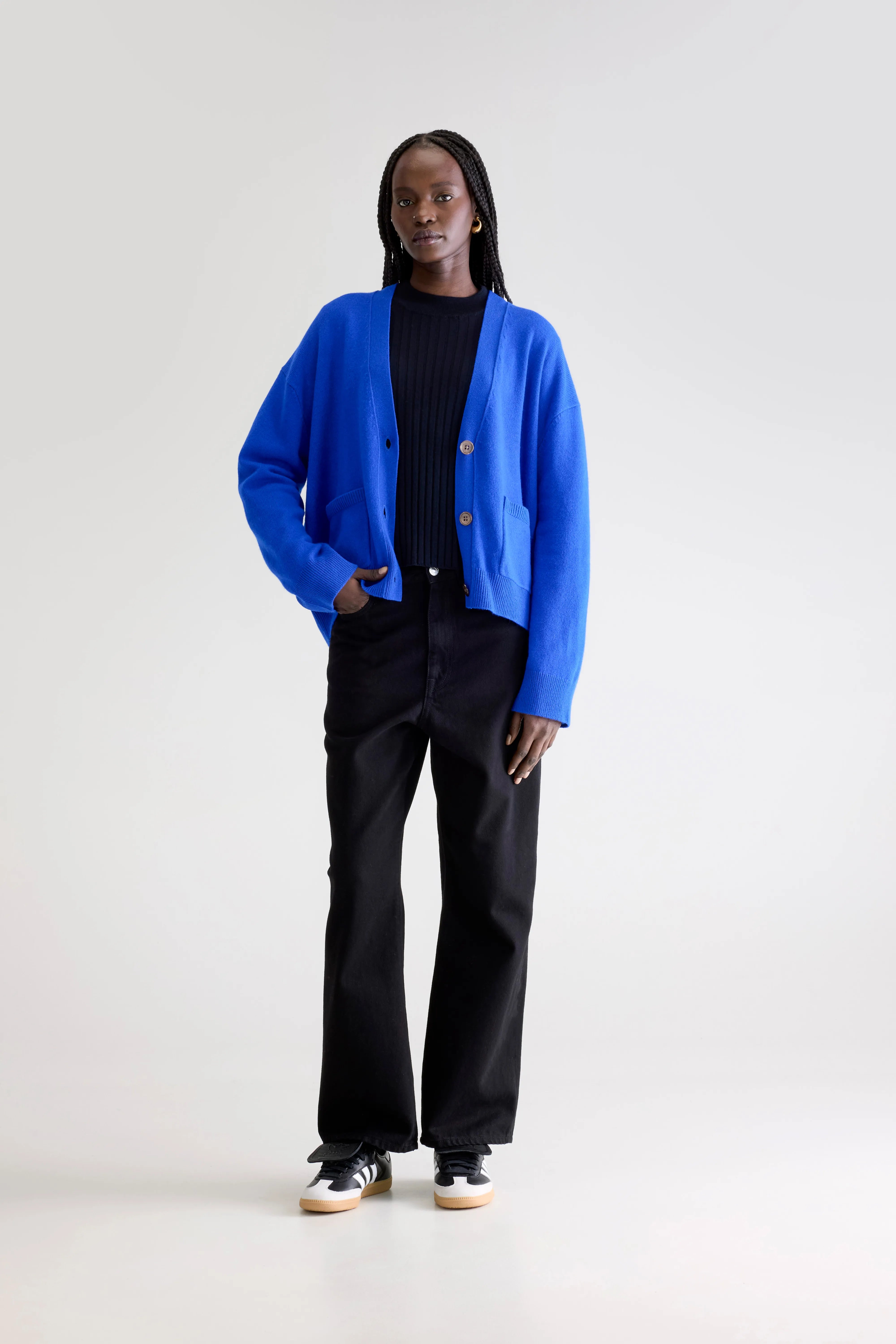 Gakkin Boxy Cardigan - Lazuli For Women | Bellerose