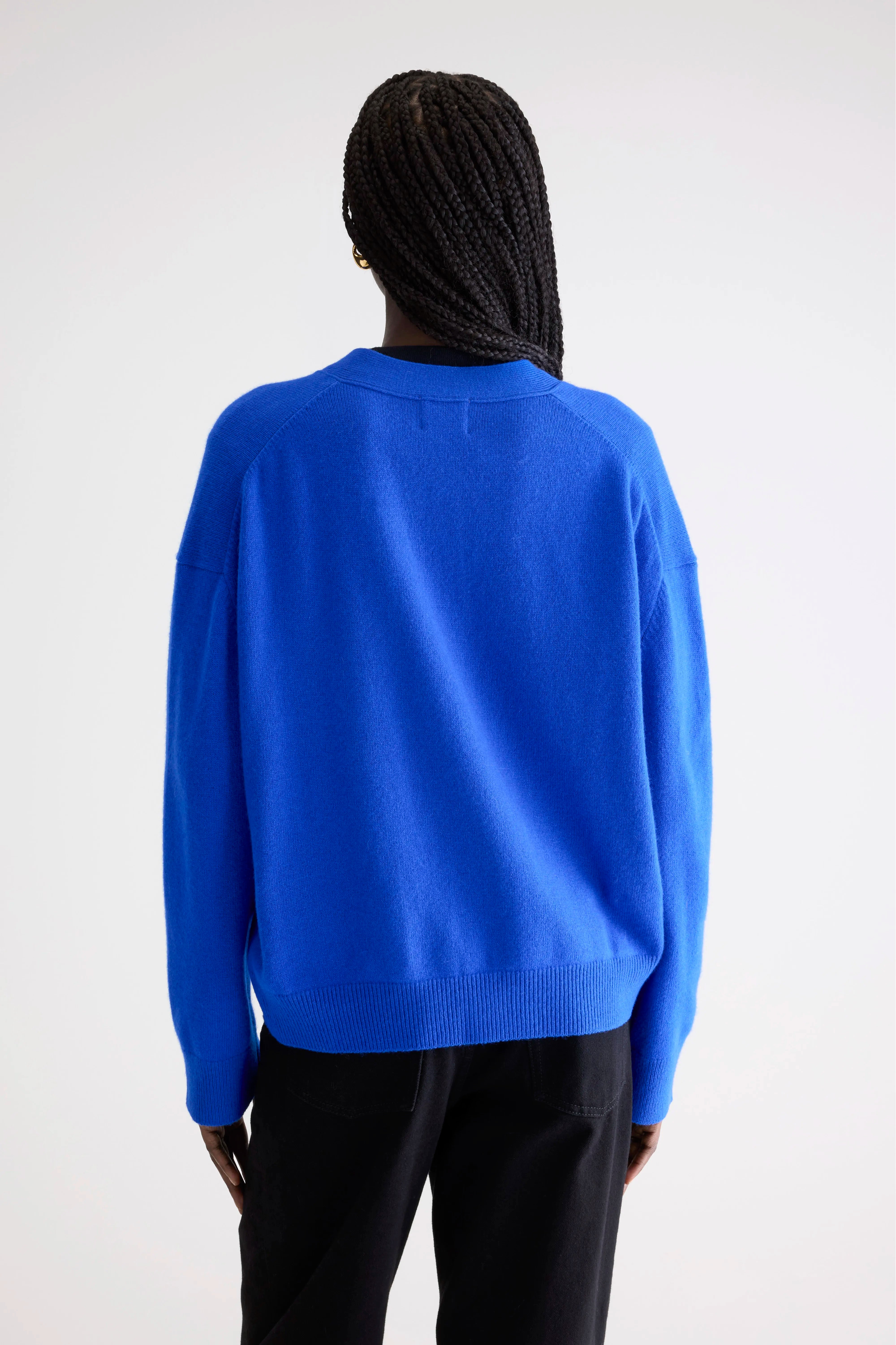 Cardigan boxy Gakkin (252 / W / LAZULI)